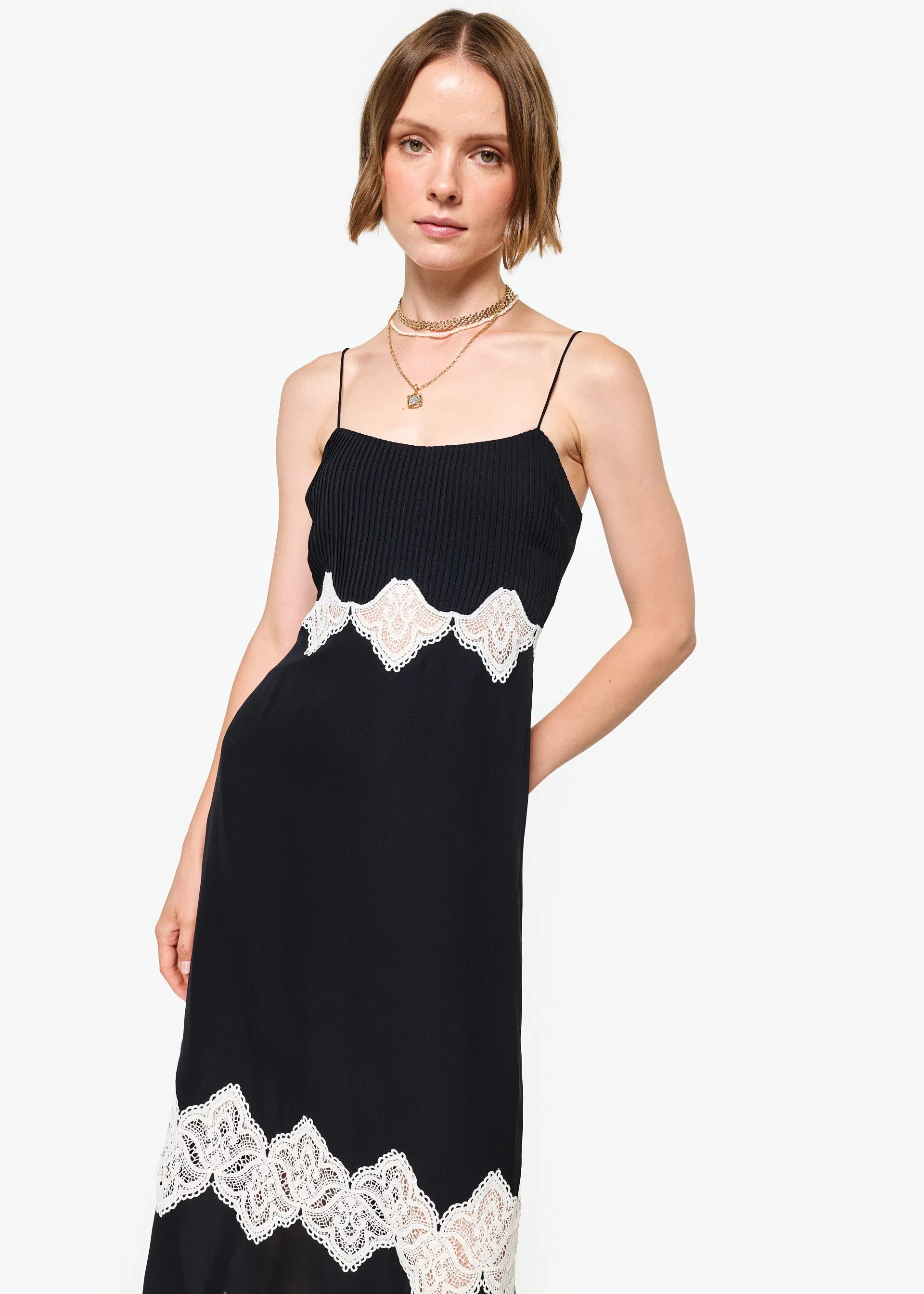 Isadora Midi Dress Black sold by Cami NYC product image thumbnail 3