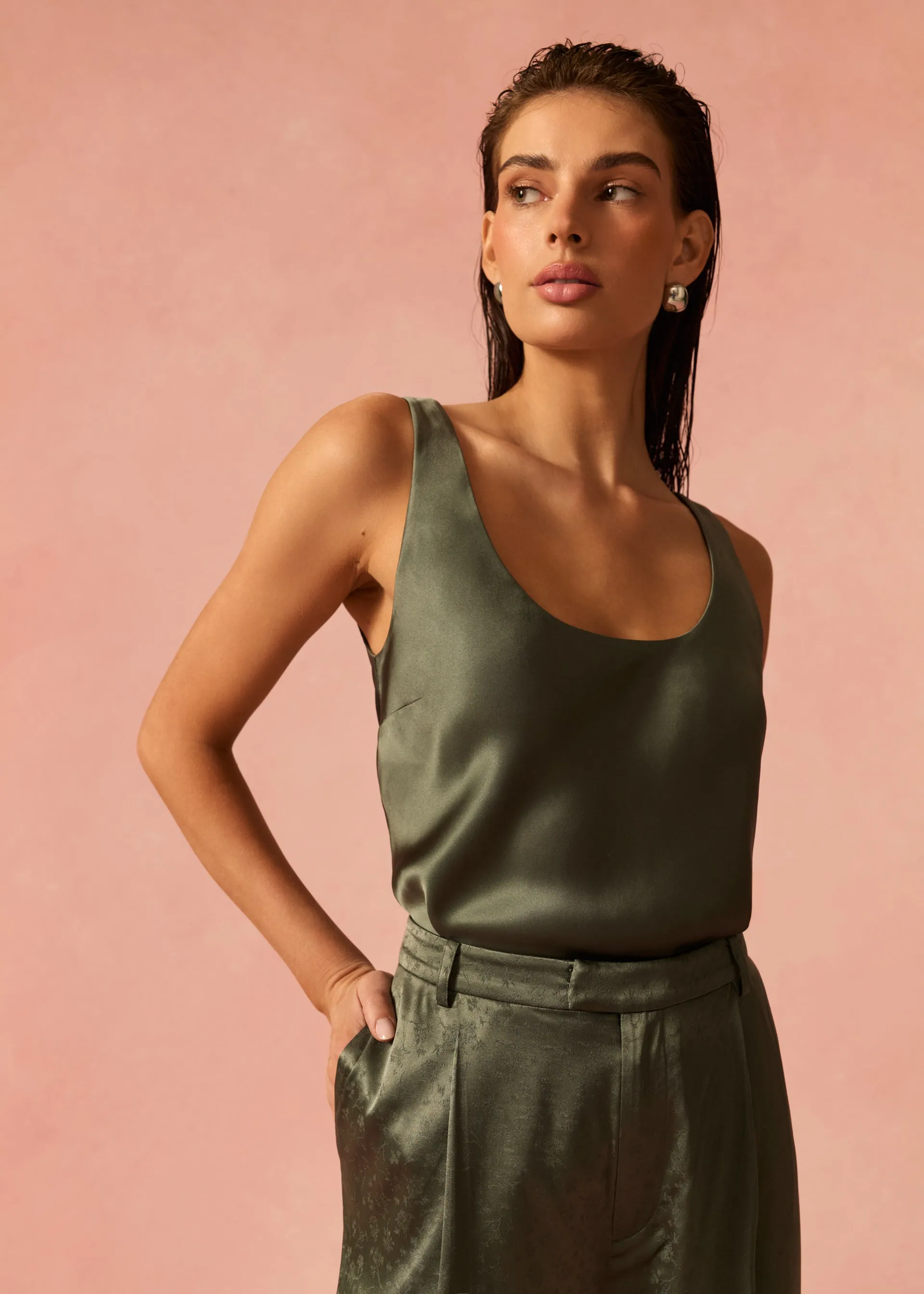 Andressa Camisole Bayou sold by Cami NYC