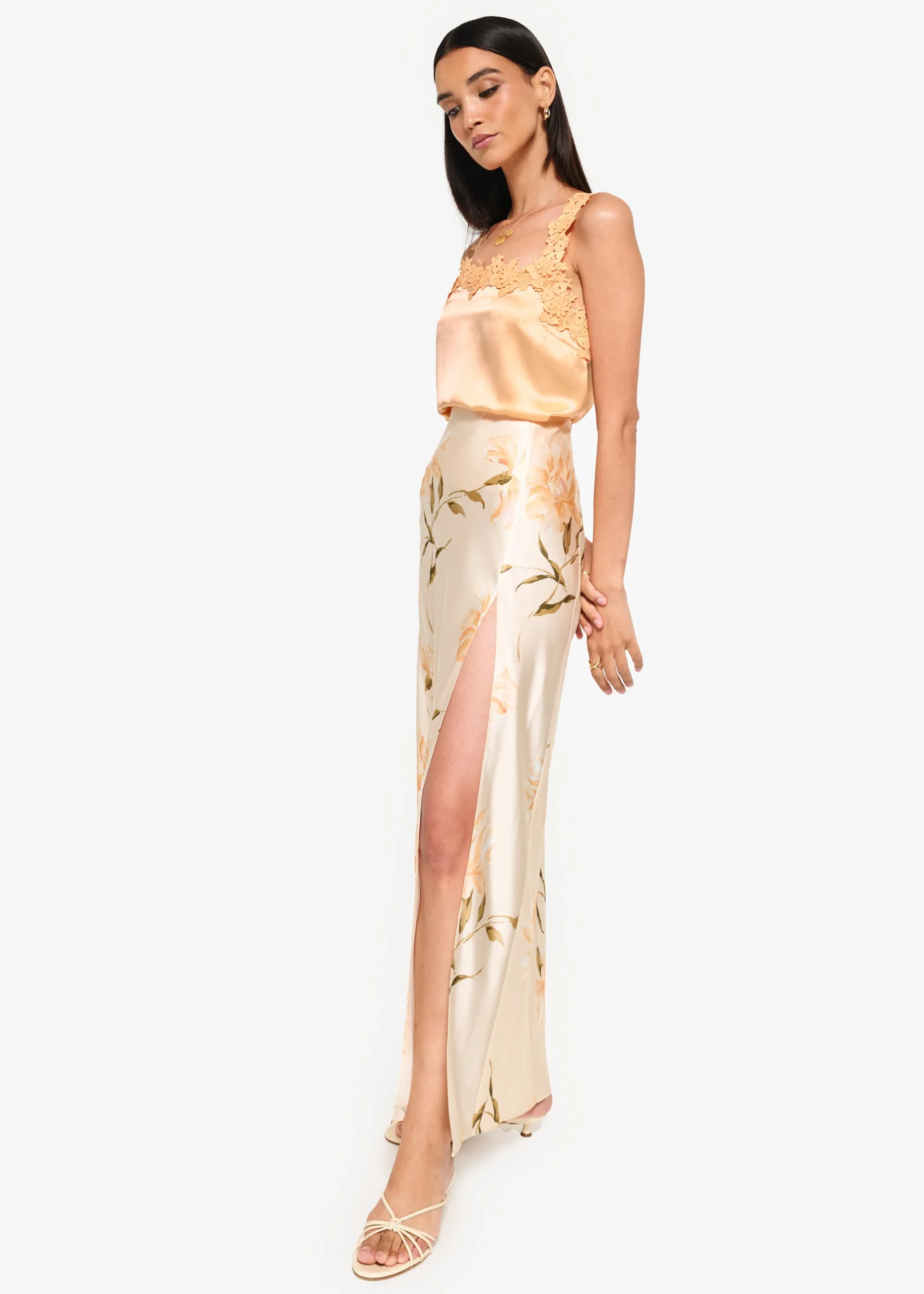 Slit Skirt Daylily sold by Cami NYC product image thumbnail 4