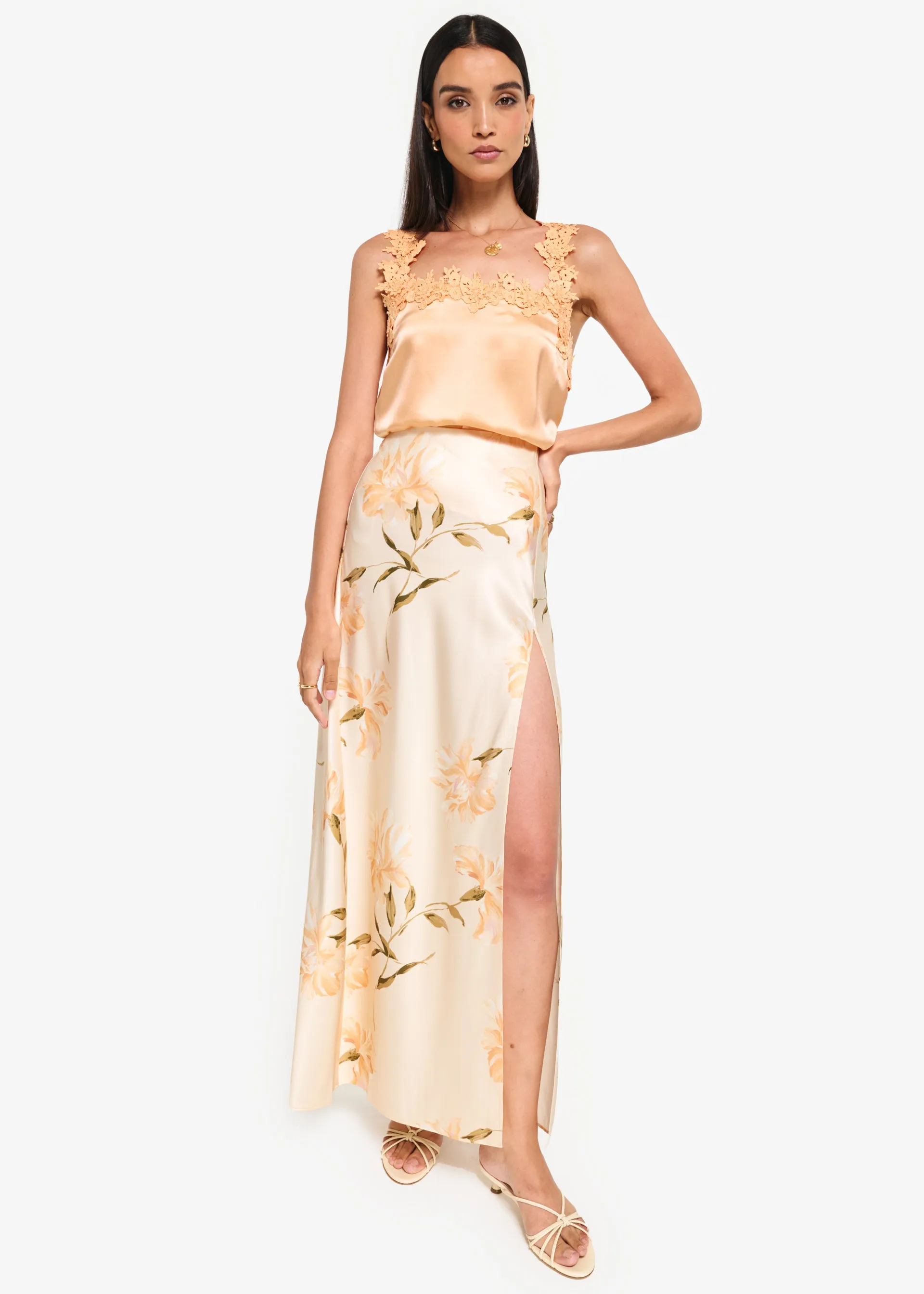 Slit Skirt Daylily sold by Cami NYC product image thumbnail 2