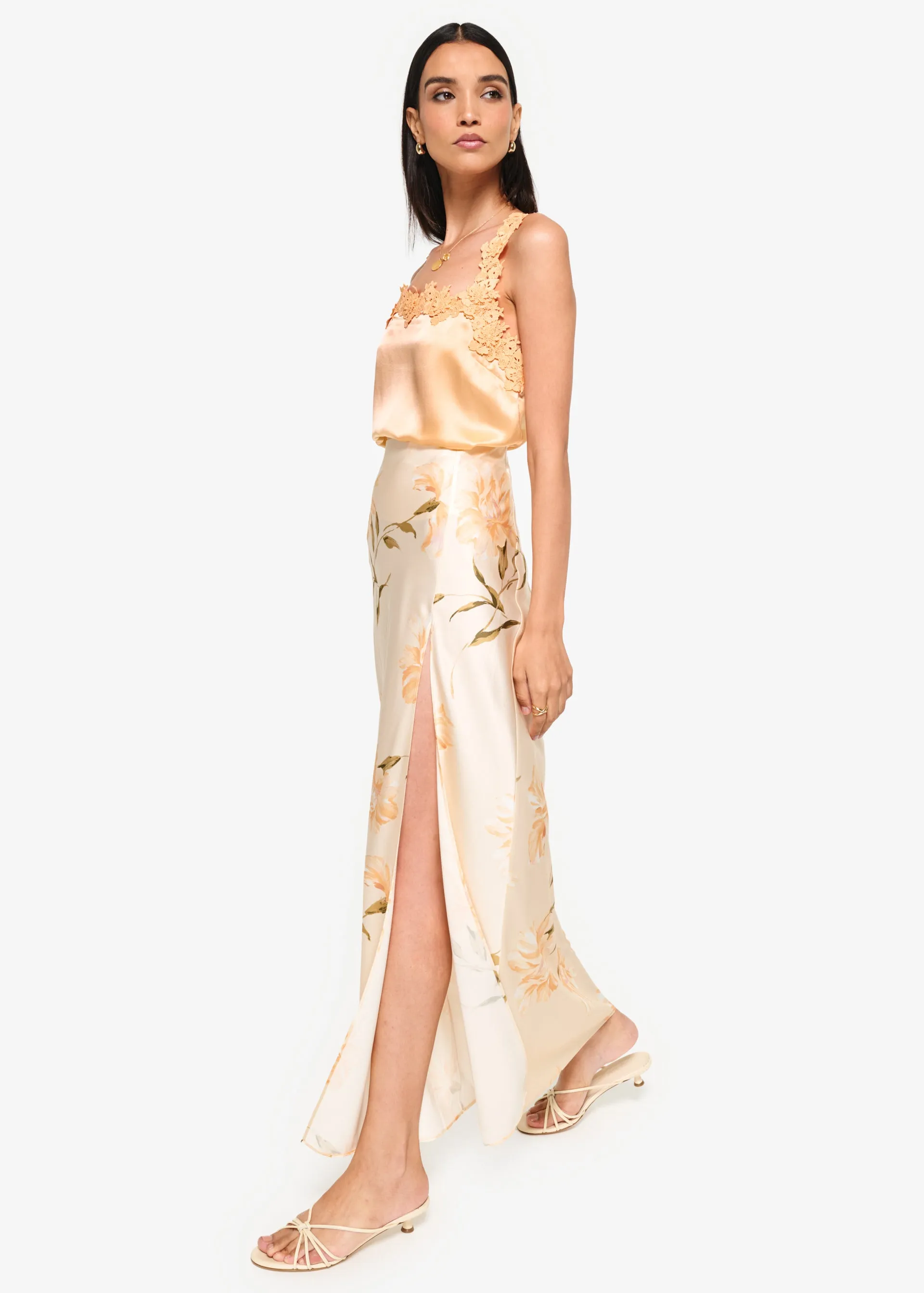 Slit Skirt Daylily sold by Cami NYC product image thumbnail 3