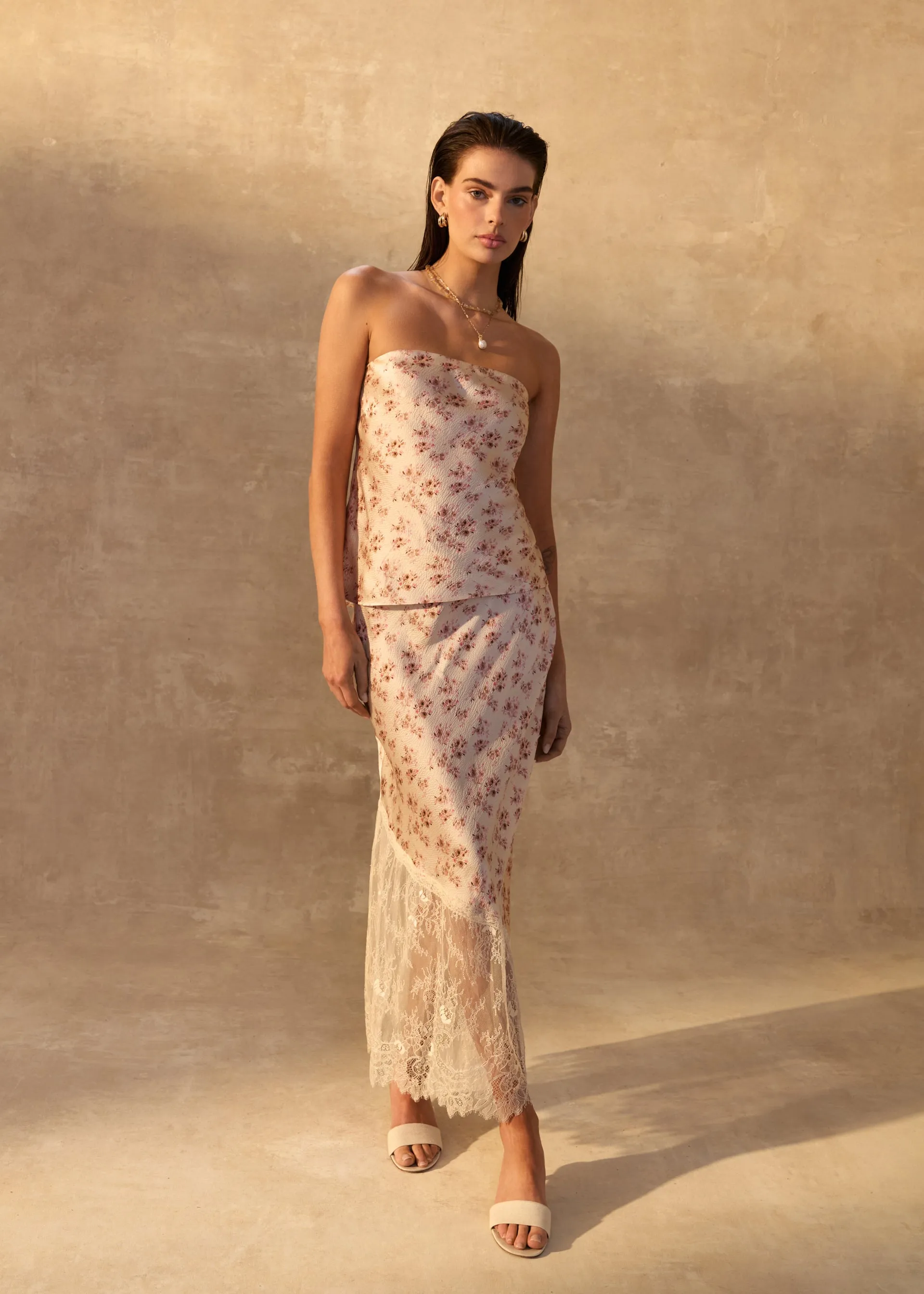 Prima Hammered Silk Strapless Camisole Dutch Fields sold by Cami NYC product image thumbnail 2