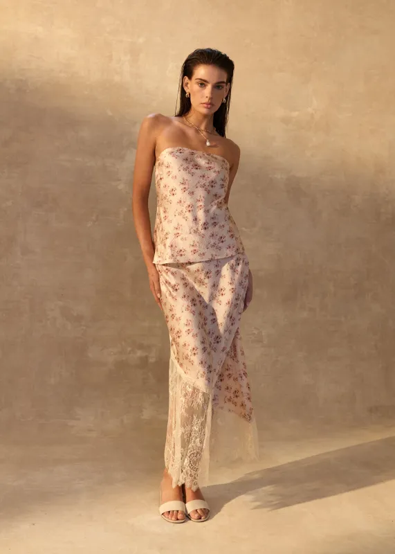 Florian Hammered Silk Skirt Dutch Fields sold by Cami NYC