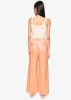 Fabian High Rise Charmeuse Pant Cantaloupe sold by Cami NYC