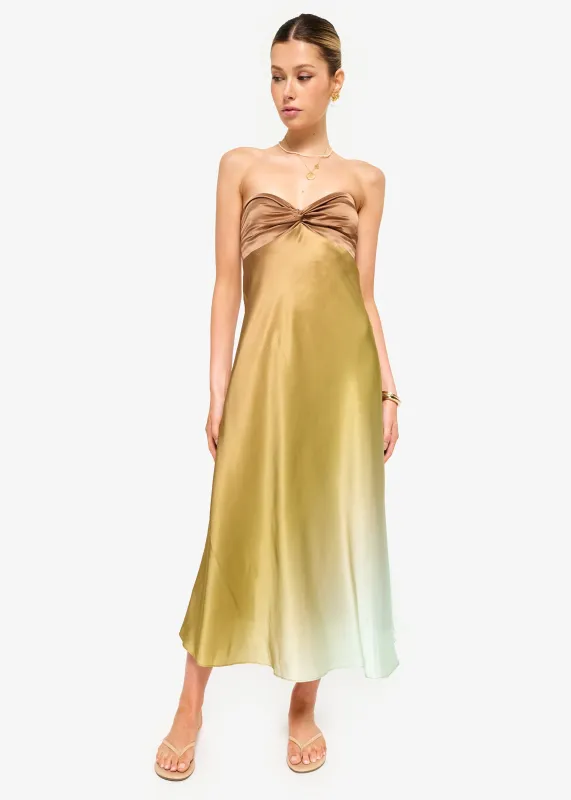 Aveiro Strapless Dress Oasis Ombre sold by Cami NYC