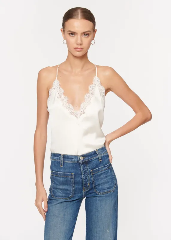 Everly Camisole White sold by CAMI