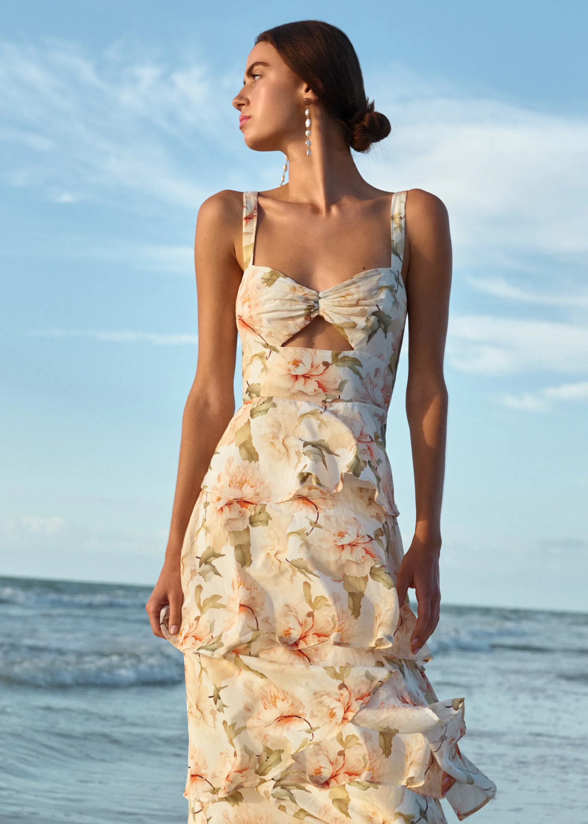 Phillipa Maxi Dress Soft Peony sold by Cami NYC