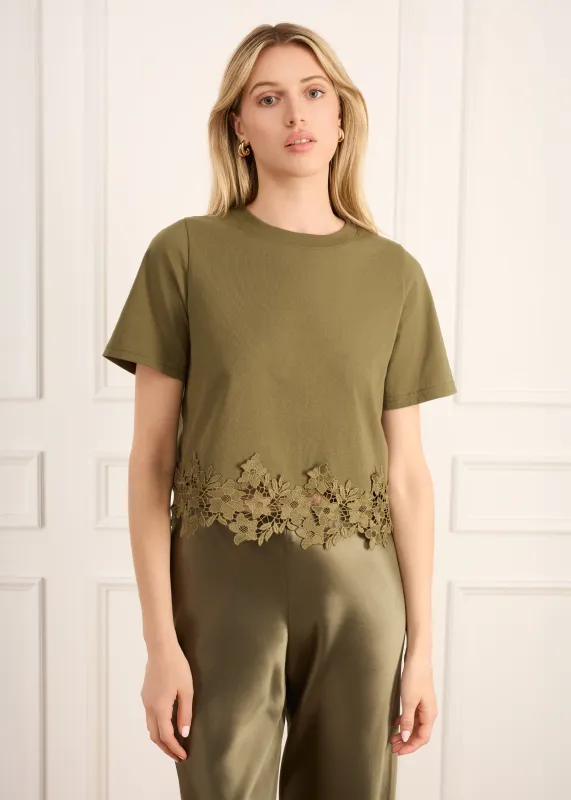 Keanu Cotton Tee Sencha sold by Cami NYC