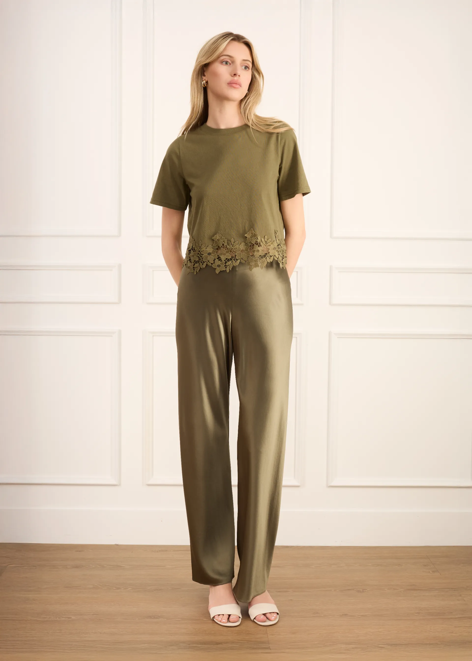 Keanu Cotton Tee Sencha sold by Cami NYC product image thumbnail 2