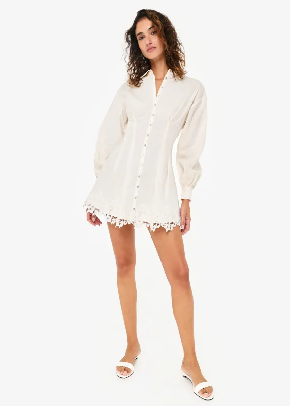 Kimiko Mini Dress Macadamia sold by Cami NYC