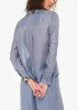 Yael Metallic Chiffon Top Bluebird sold by Cami NYC