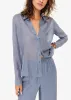 Yael Metallic Chiffon Top Bluebird sold by Cami NYC