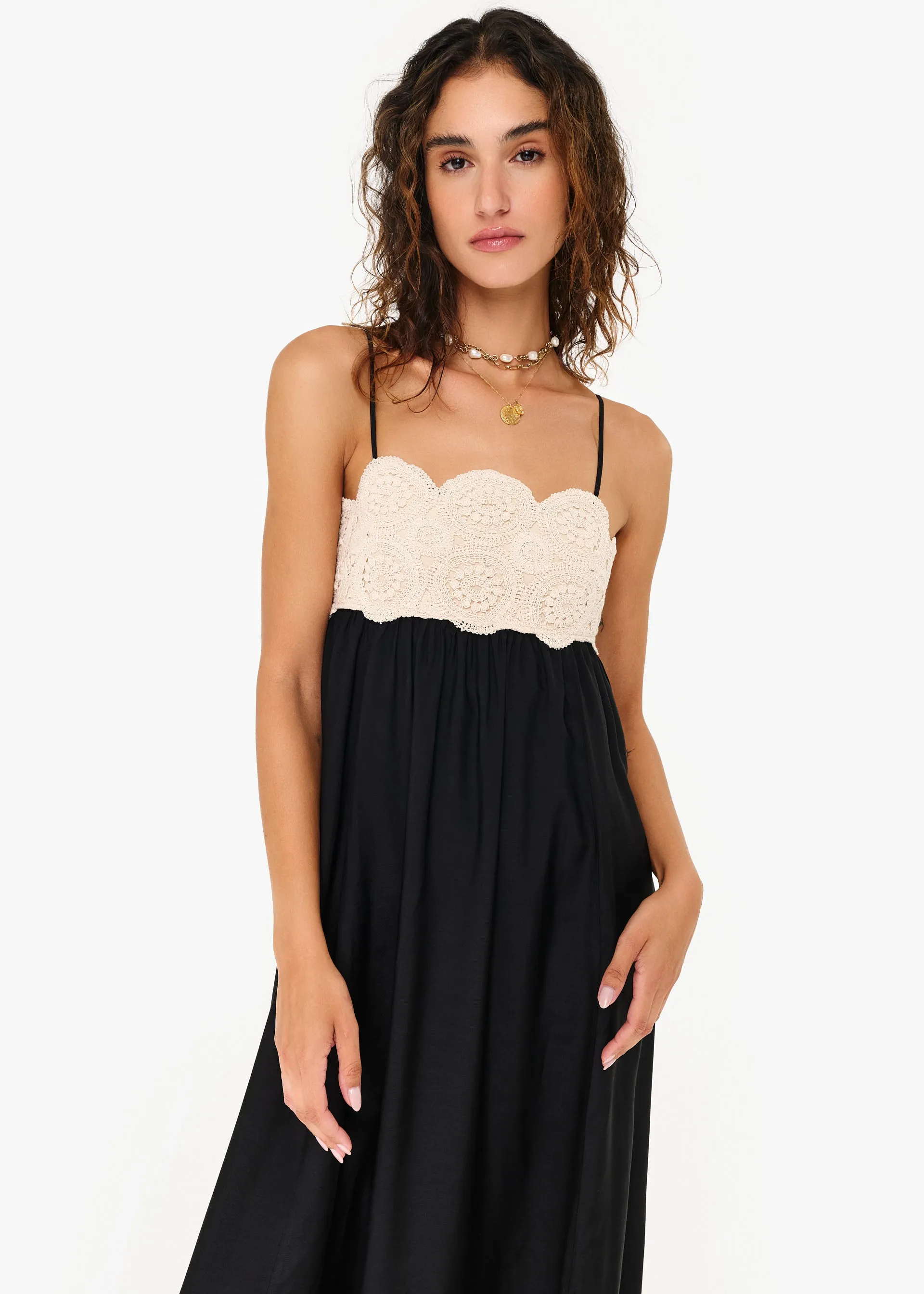 Iona Maxi Dress Macadamia/Black sold by CAMI product image thumbnail 3