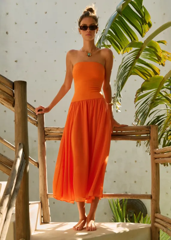 Bari Strapless Dress Clementine sold by Cami NYC