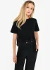 Keanu Cotton Tee Black sold by Cami NYC