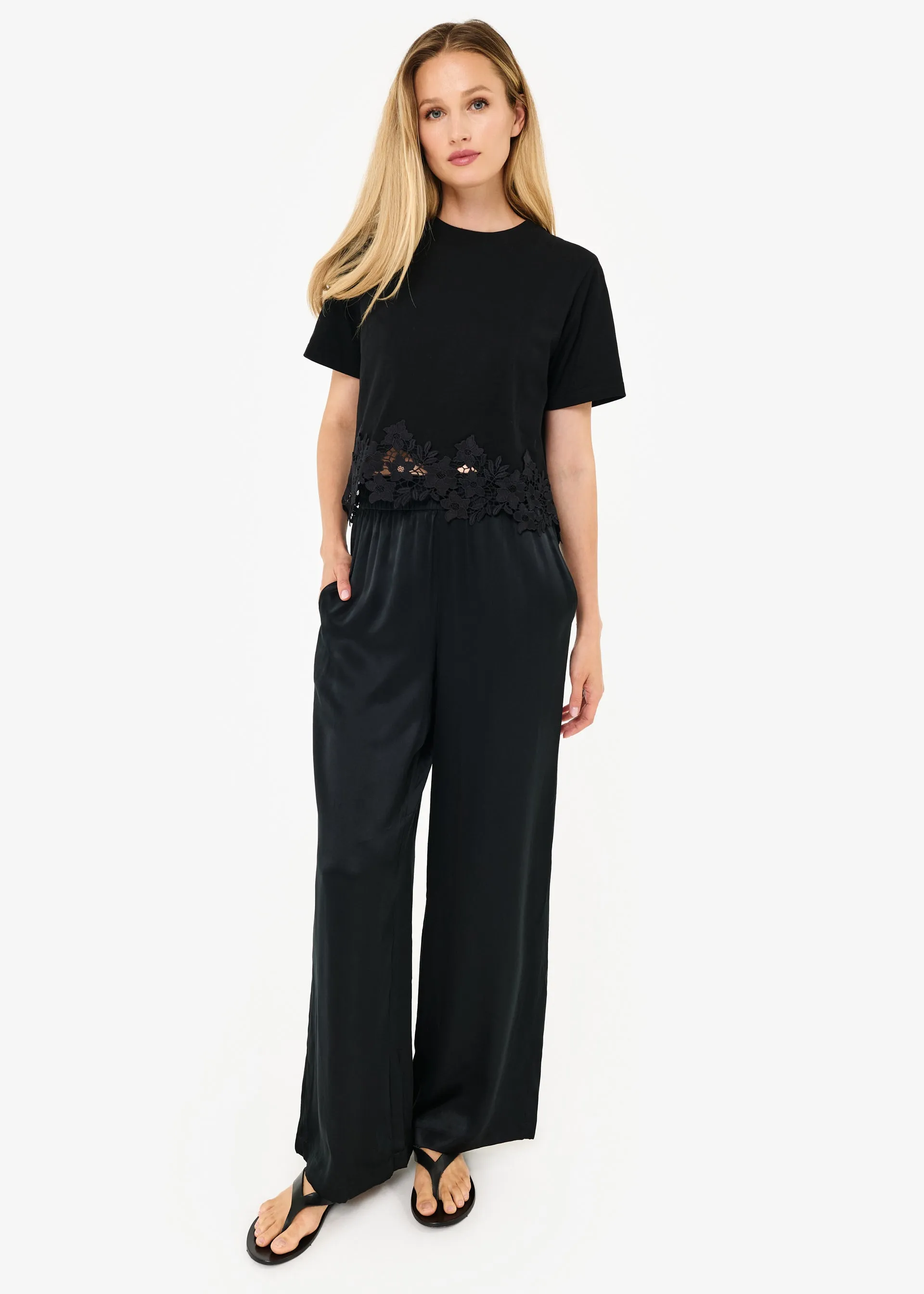 Keanu Cotton Tee Black sold by Cami NYC product image thumbnail 2