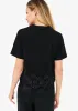 Keanu Cotton Tee Black sold by Cami NYC