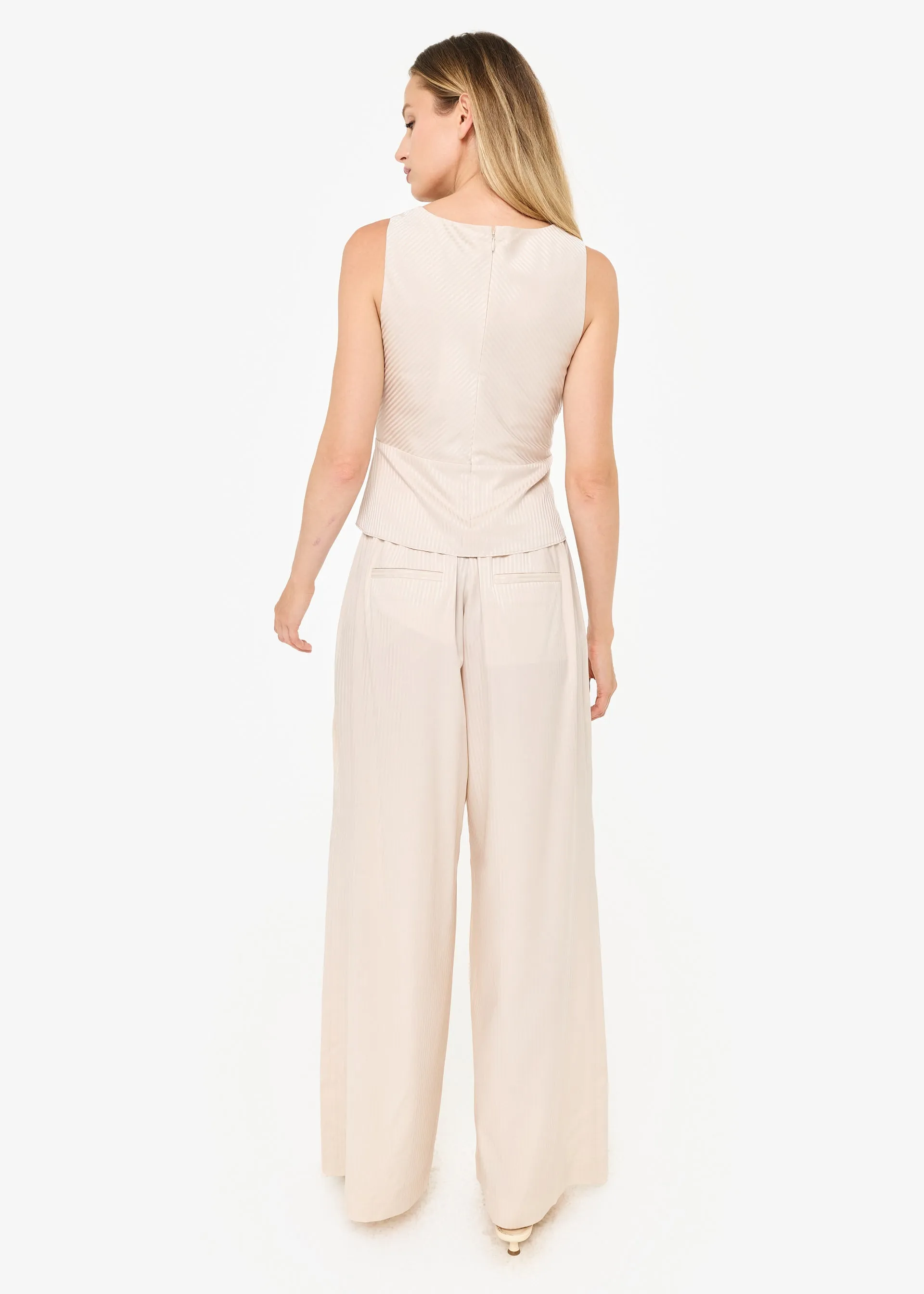 Fabian High Rise Jacquard Pant Cannoli sold by Cami NYC product image thumbnail 4