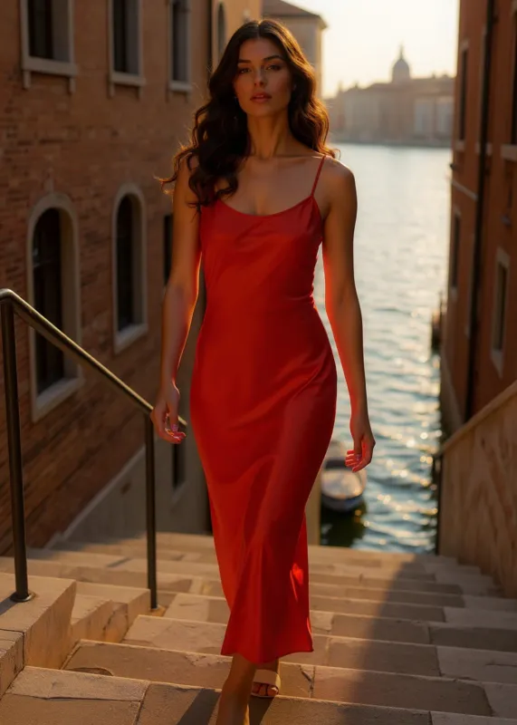 Pomona Midi Slip Dress Tigerlily sold by CAMI