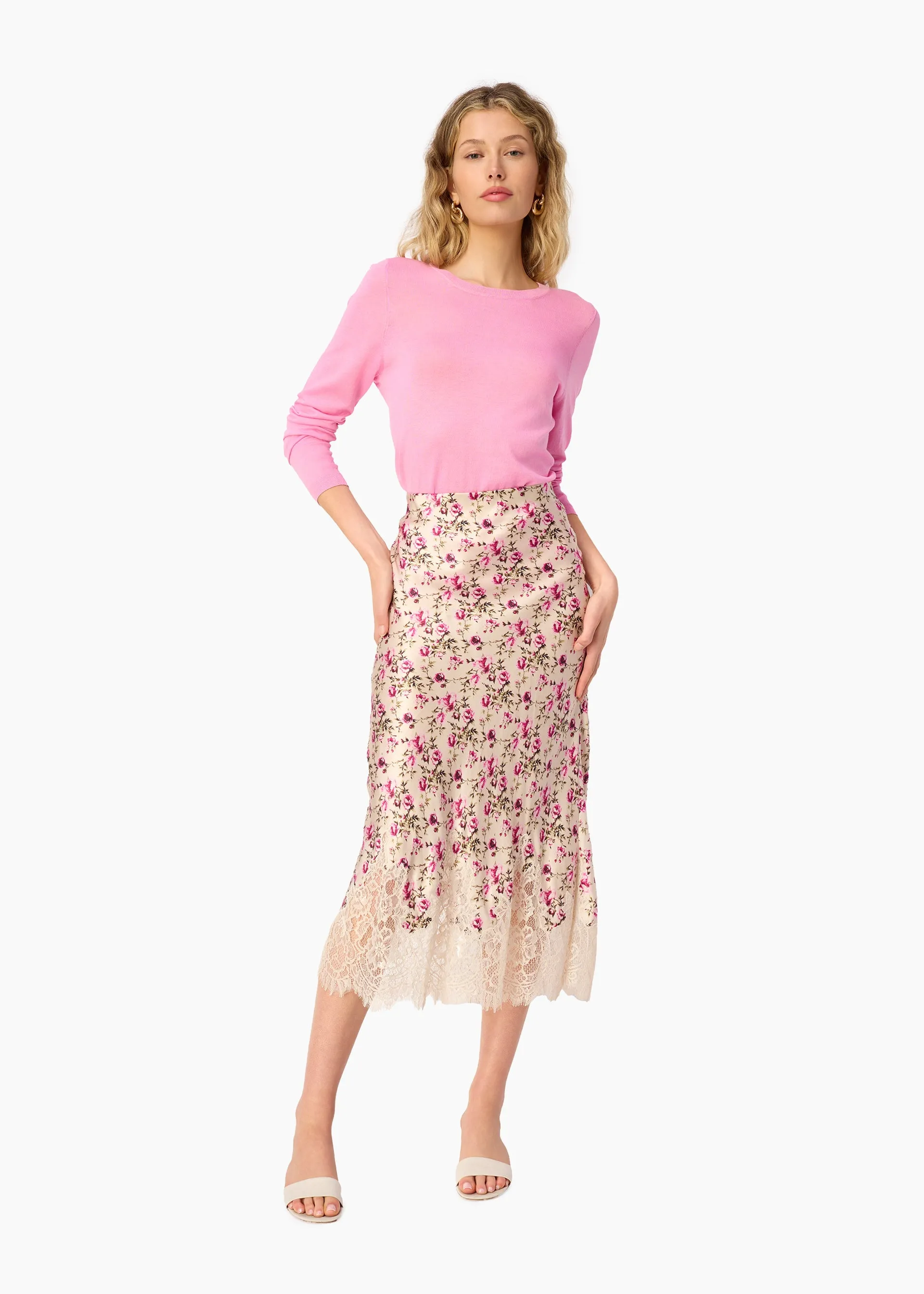 Jaime Lightweight Knit Top Camellia sold by CAMI product image thumbnail 3