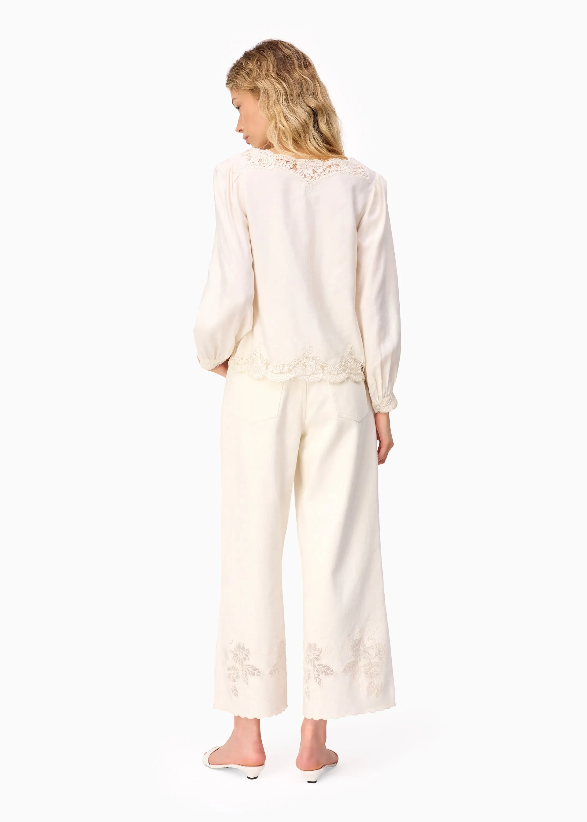 Yuri Blouse Macadamia sold by Cami NYC product image thumbnail 5