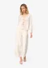 Memphis High Rise Bull Denim Pant Macadamia sold by Cami NYC