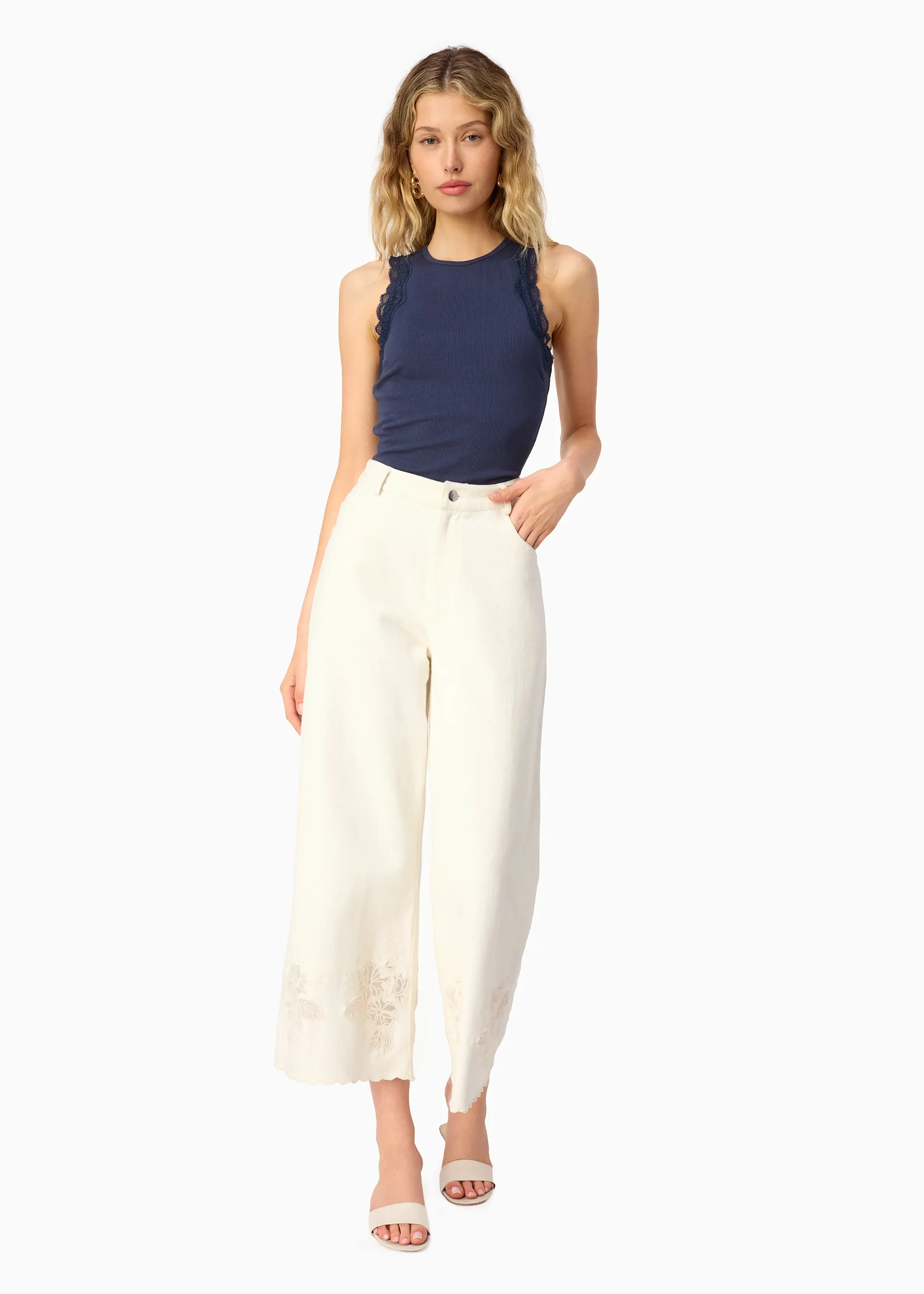 Rian Rib Knit Tank Harbor sold by CAMI product image thumbnail 2