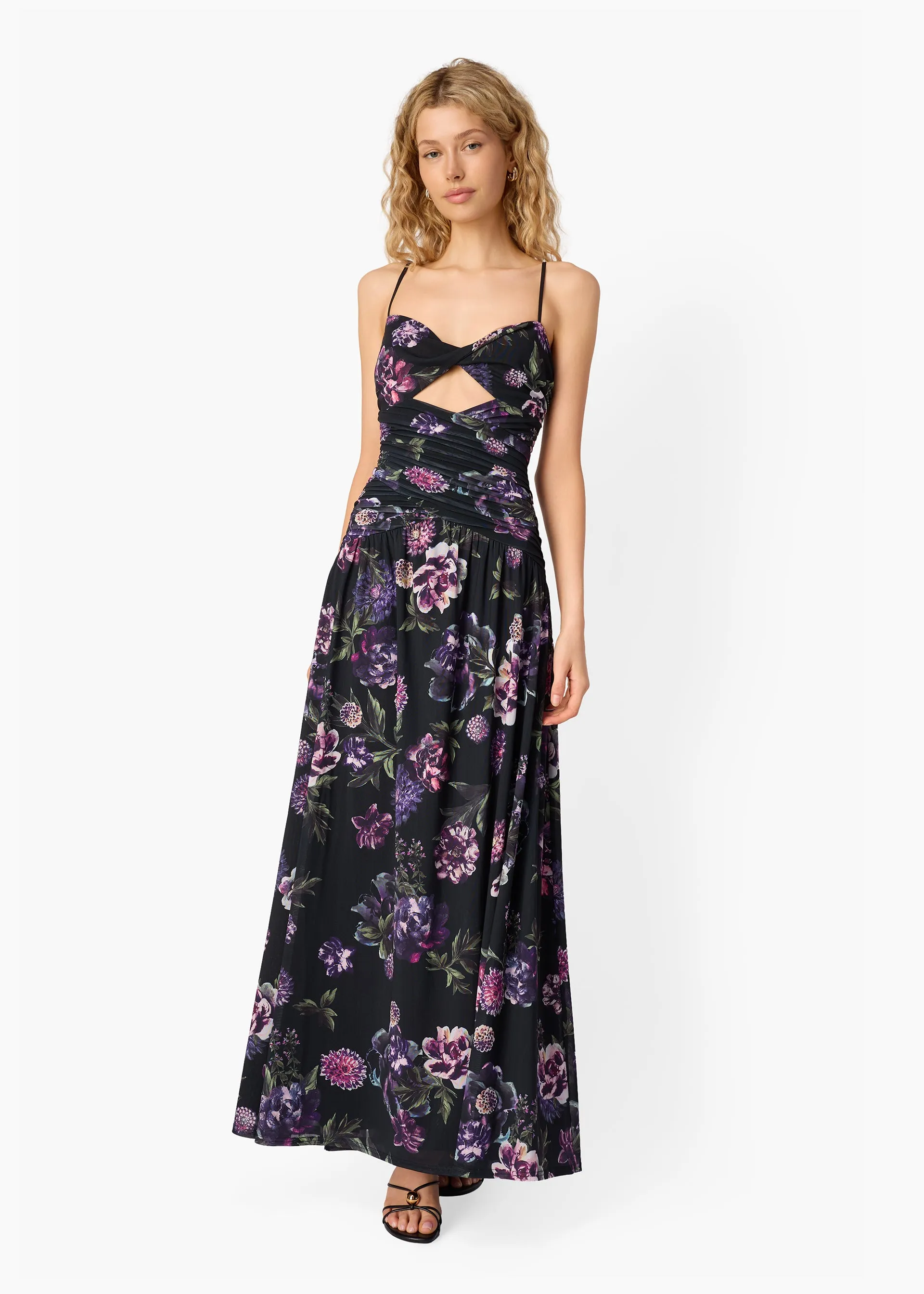 Tashi Mesh Maxi Dress Dark & Stormy sold by CAMI product image thumbnail 2