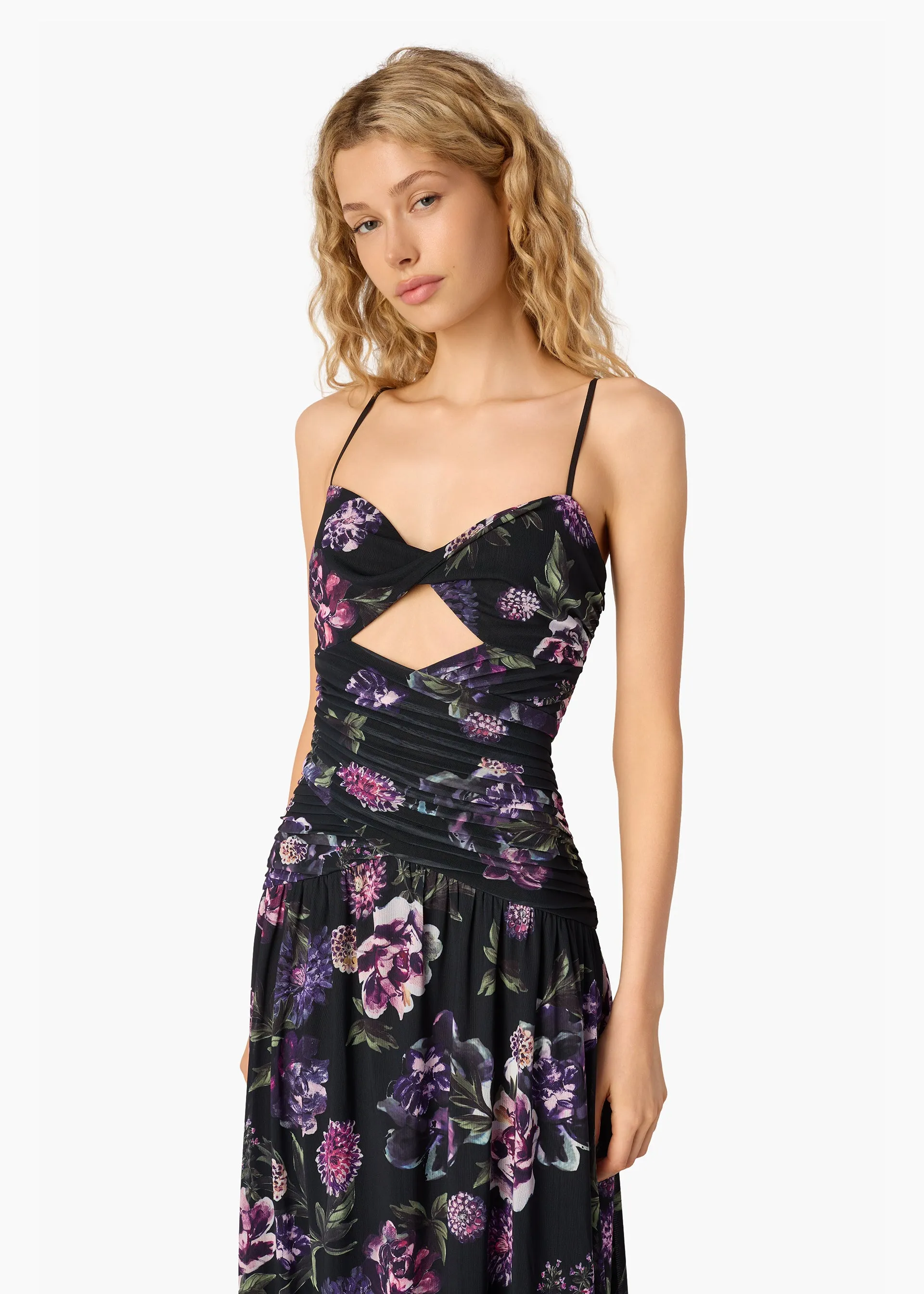 Tashi Mesh Maxi Dress Dark & Stormy sold by CAMI product image thumbnail 4