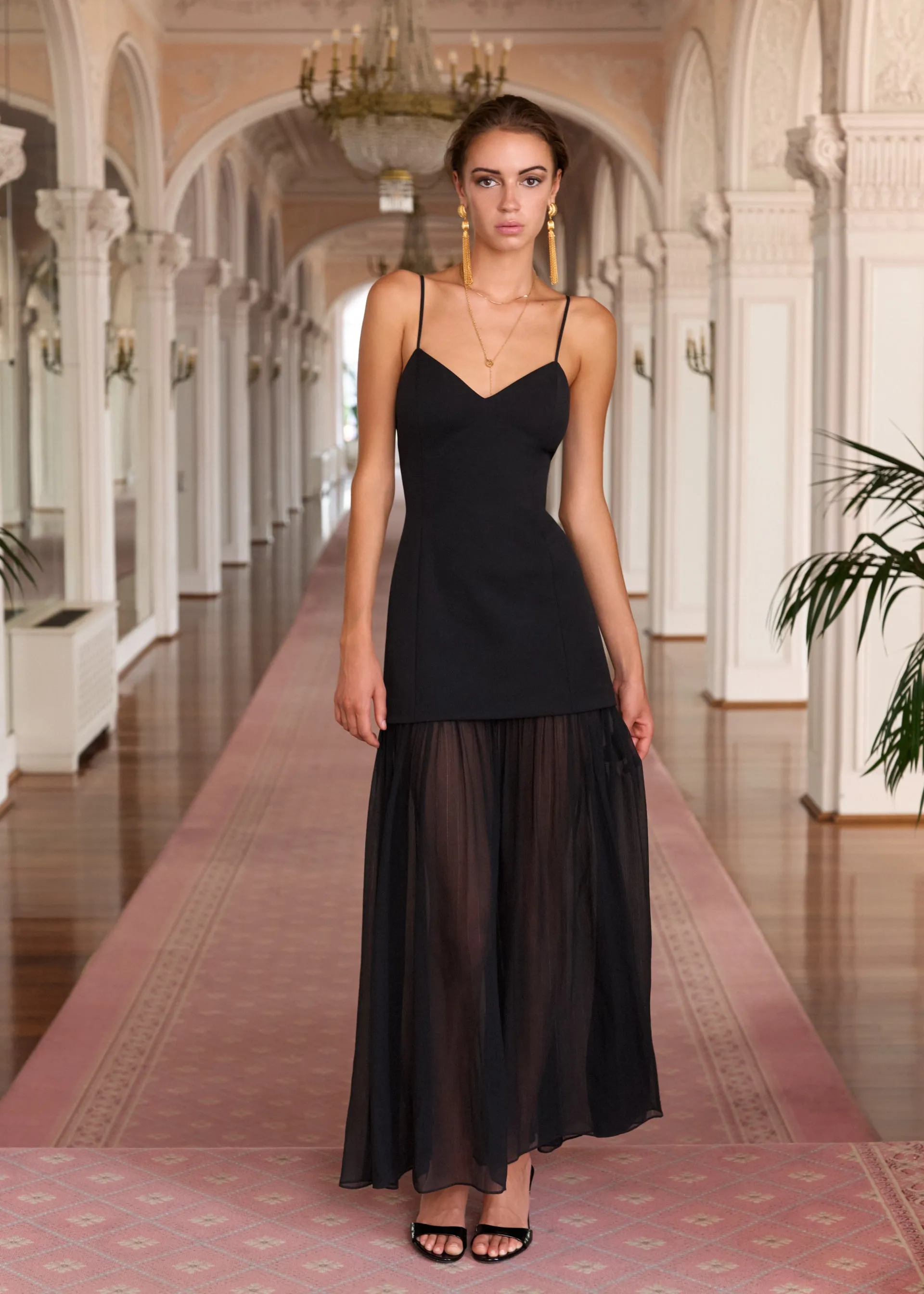 Susannah Maxi Dress Black sold by Cami NYC