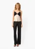 Hilda Camisole Oat/Black sold by Cami NYC