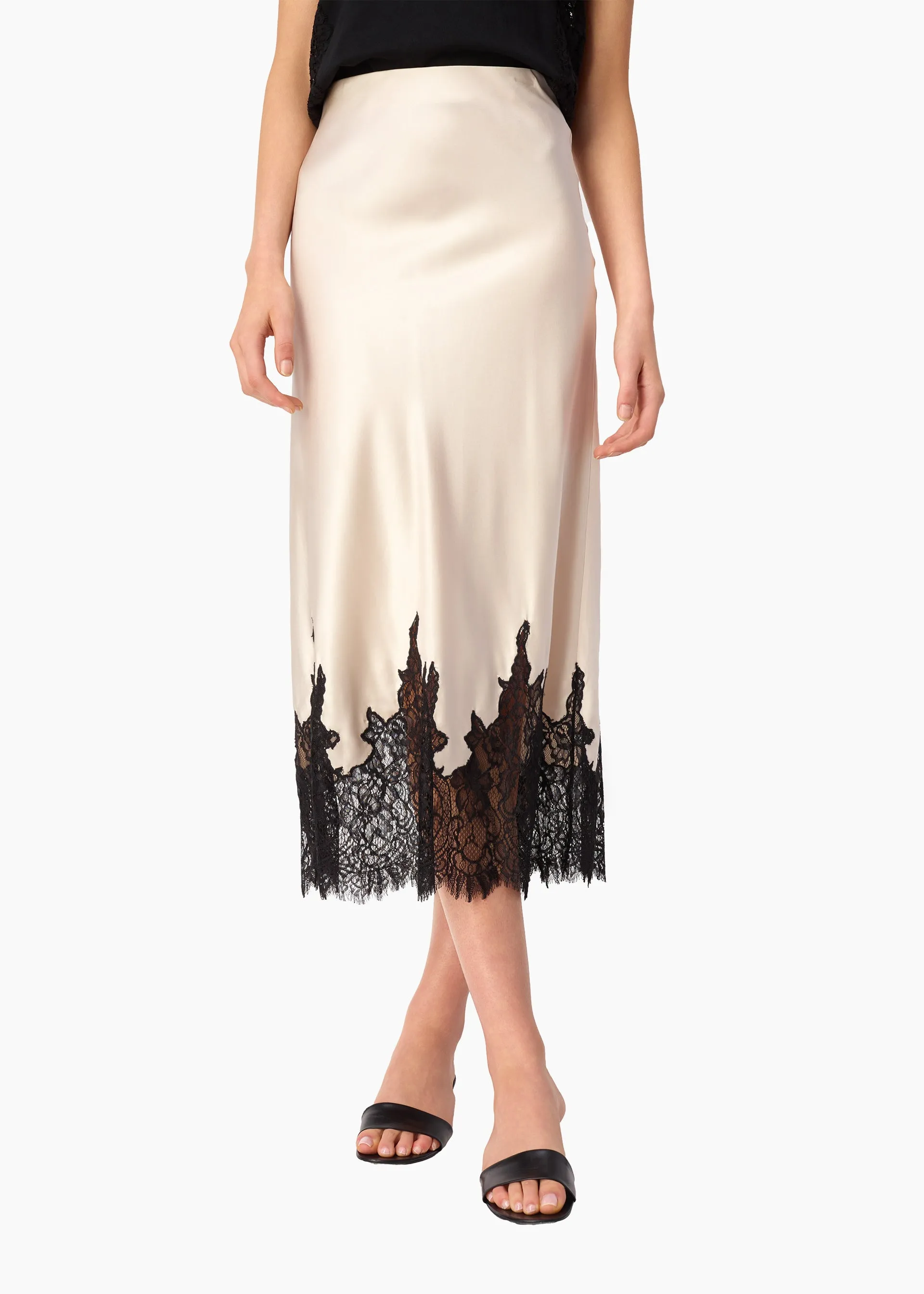 Vivienne Skirt Oat sold by Cami NYC product image thumbnail 2