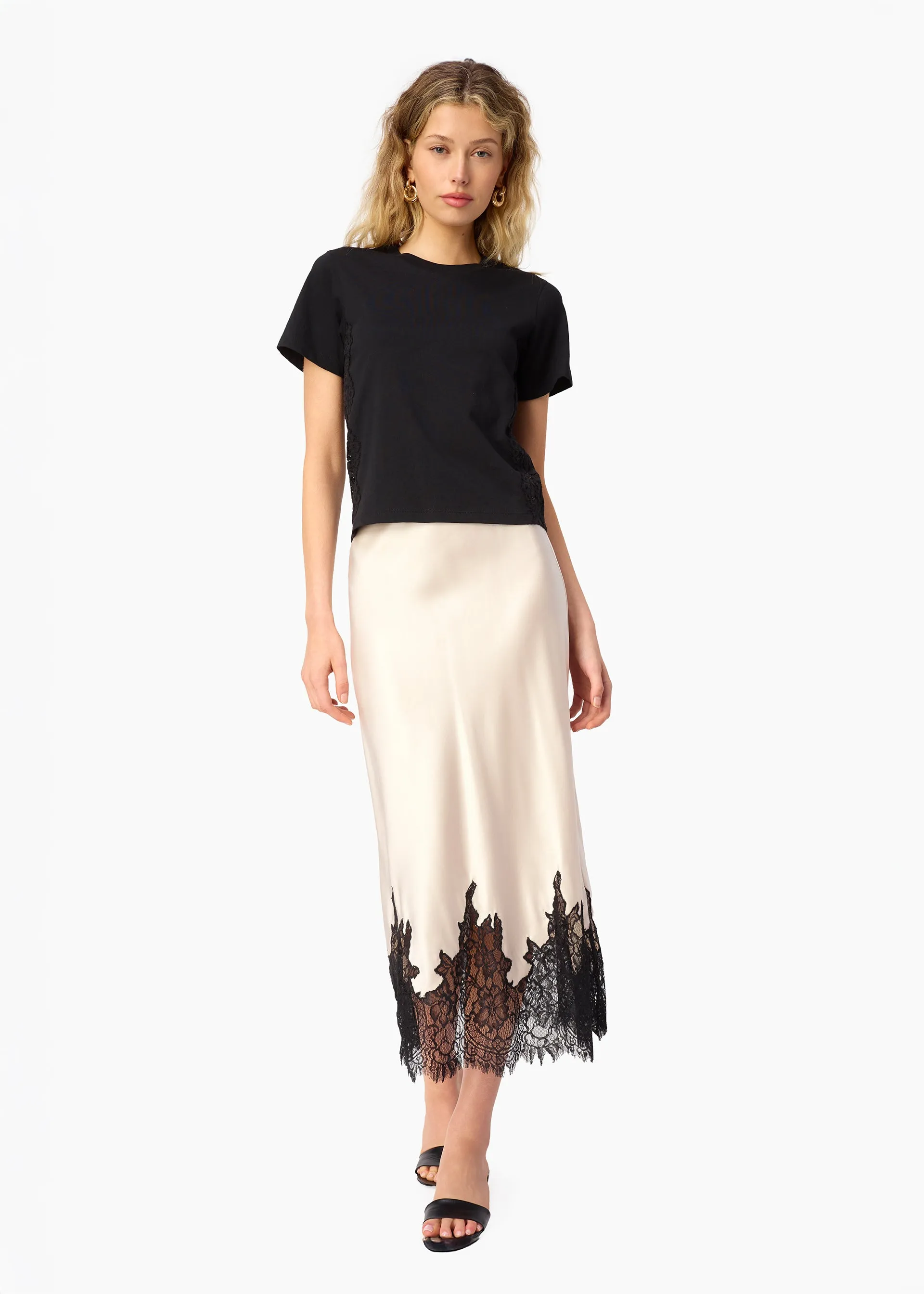 Vivienne Skirt Oat sold by Cami NYC product image thumbnail 3