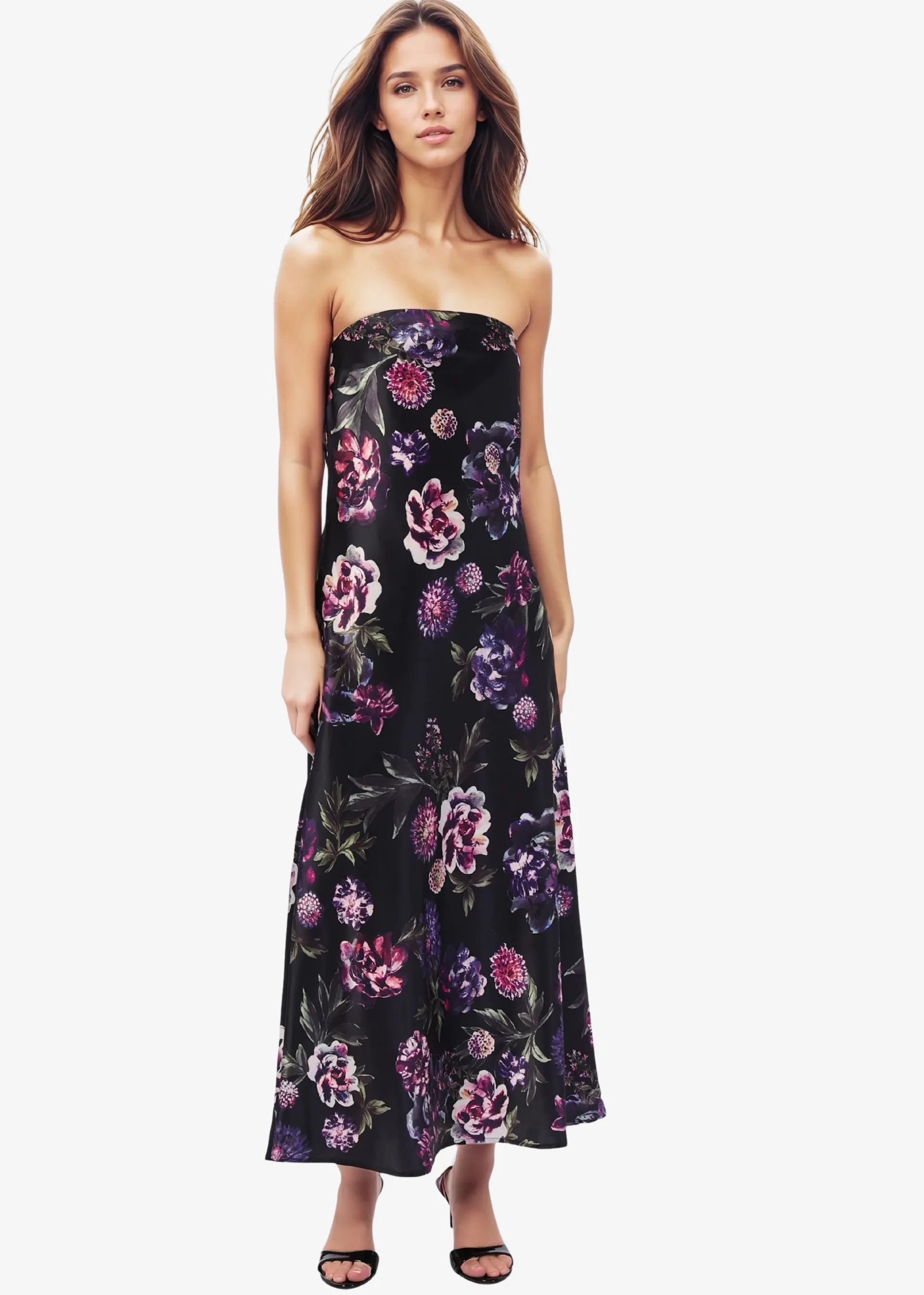 Noelle Strapless Dress Dark & Stormy sold by CAMI