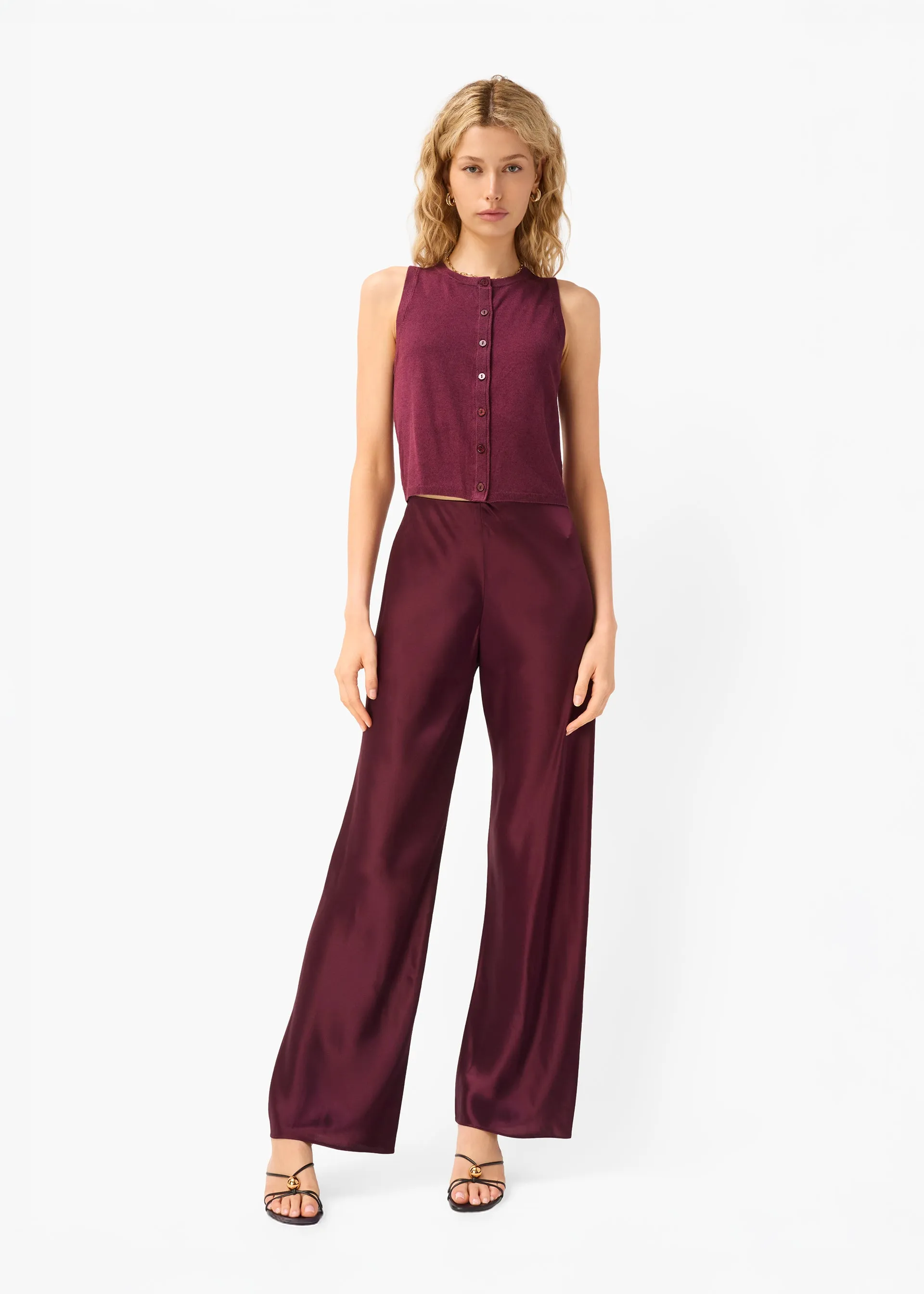 Bristol Mid Rise Pant Blackberry sold by Cami NYC product image thumbnail 3