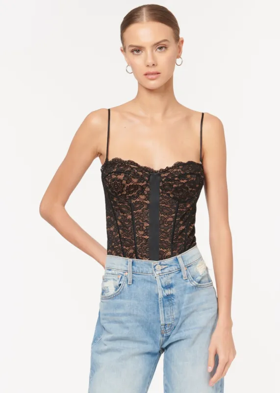 Bria Bodysuit Black sold by Cami NYC