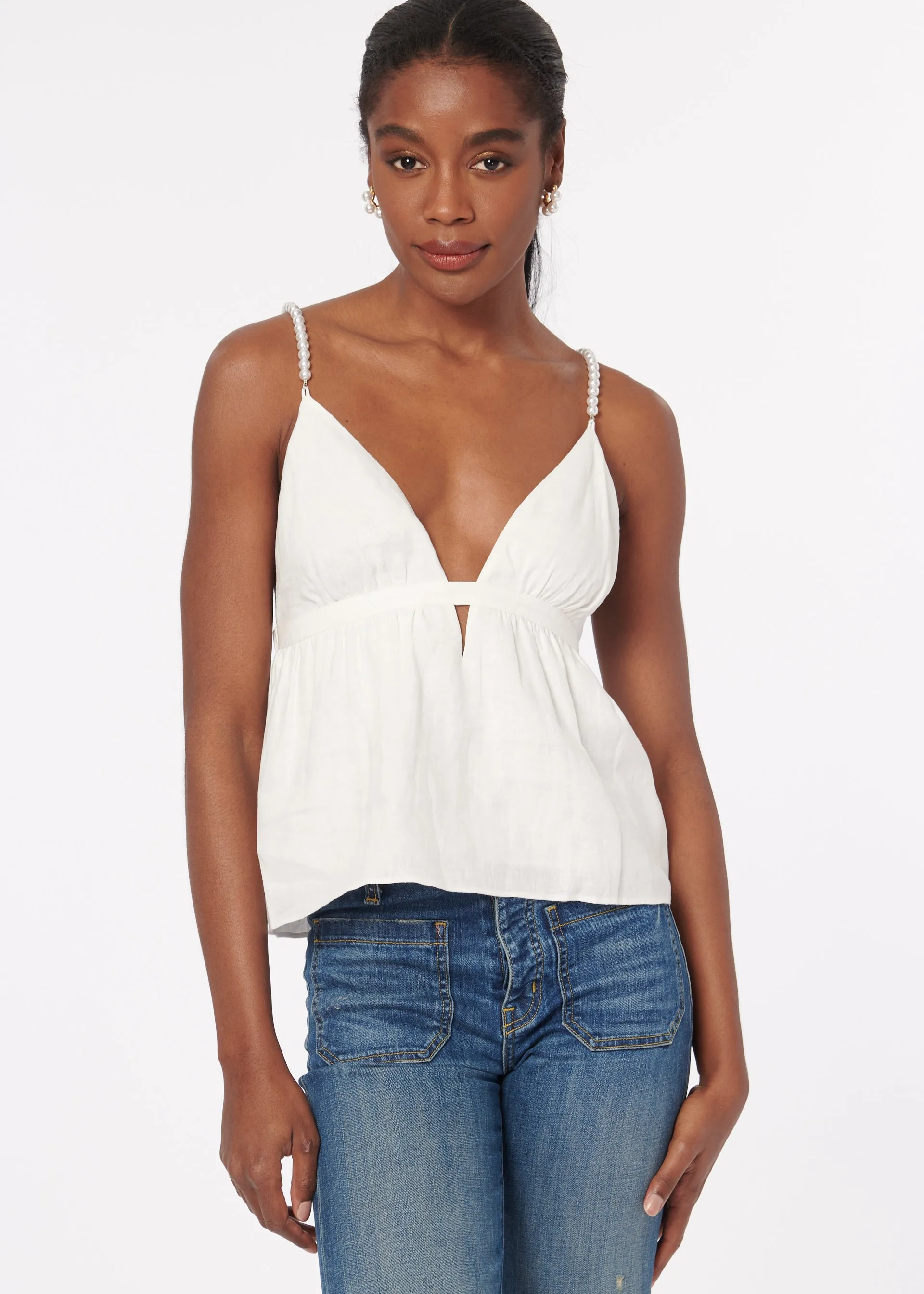 Rose Cami White sold by Cami NYC
