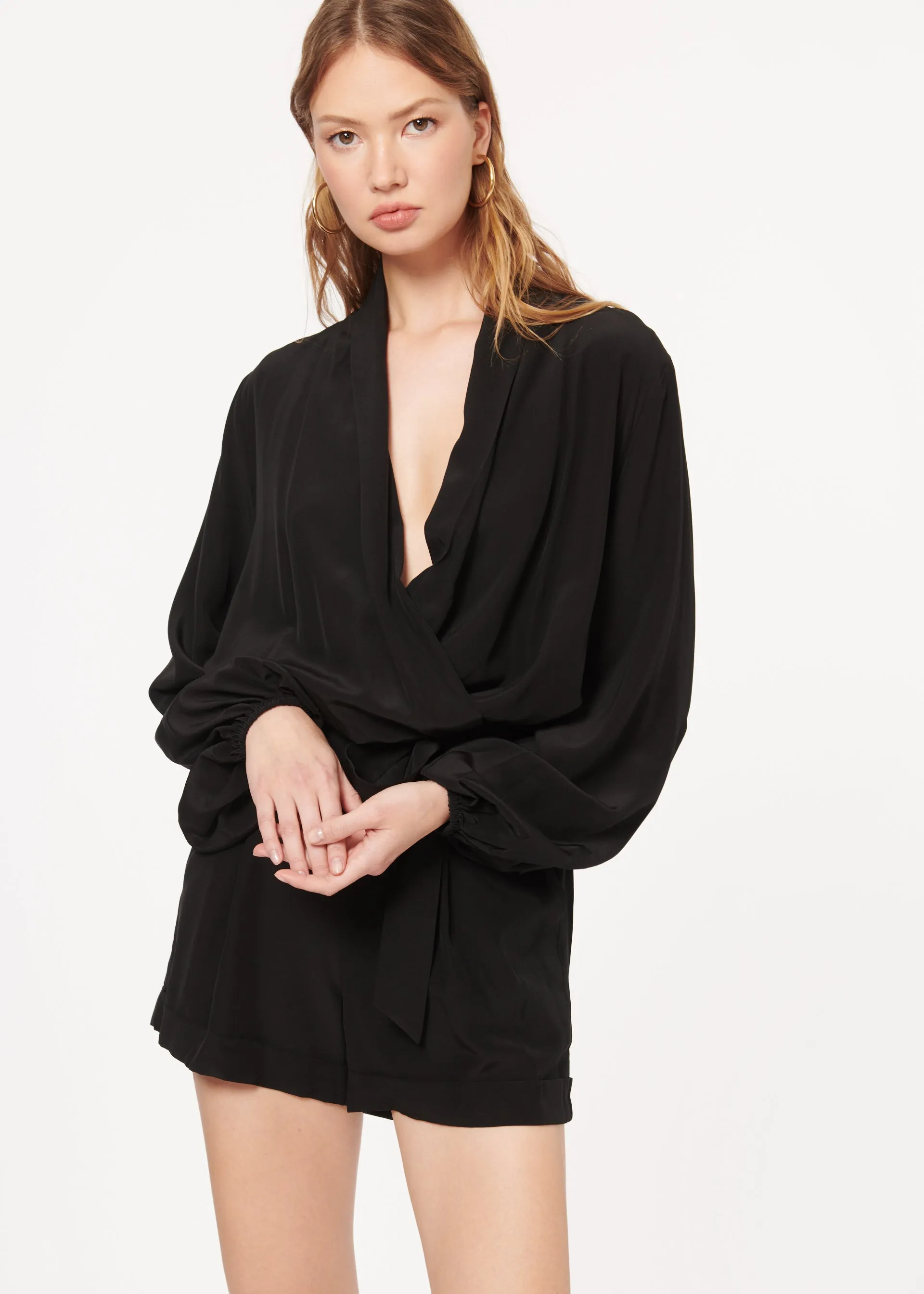 Elyssa Romper Black sold by Cami NYC product image thumbnail 2