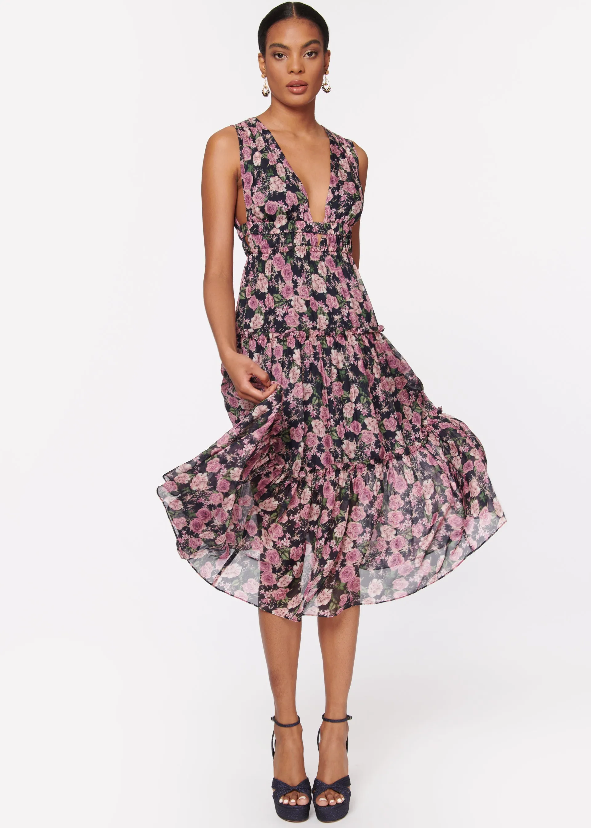 Hedy Dress Mulberry Rose sold by Cami NYC product image thumbnail 4