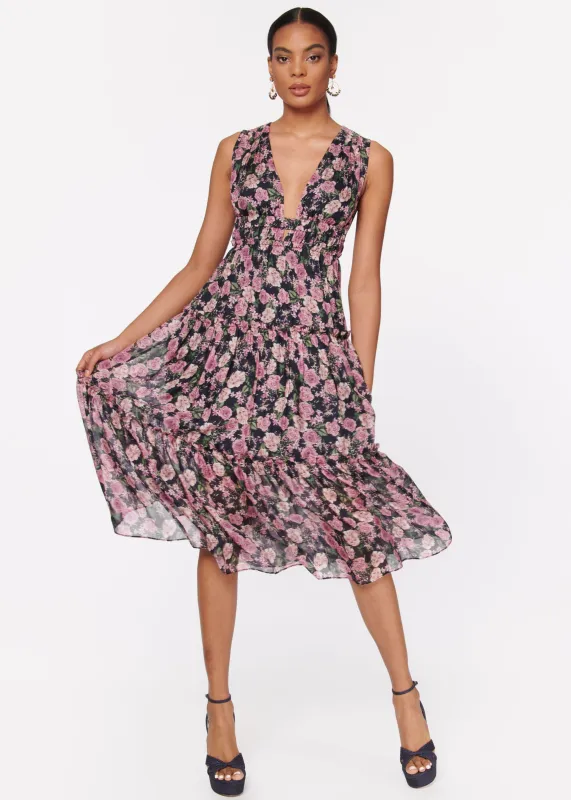 Hedy Dress Mulberry Rose sold by Cami NYC