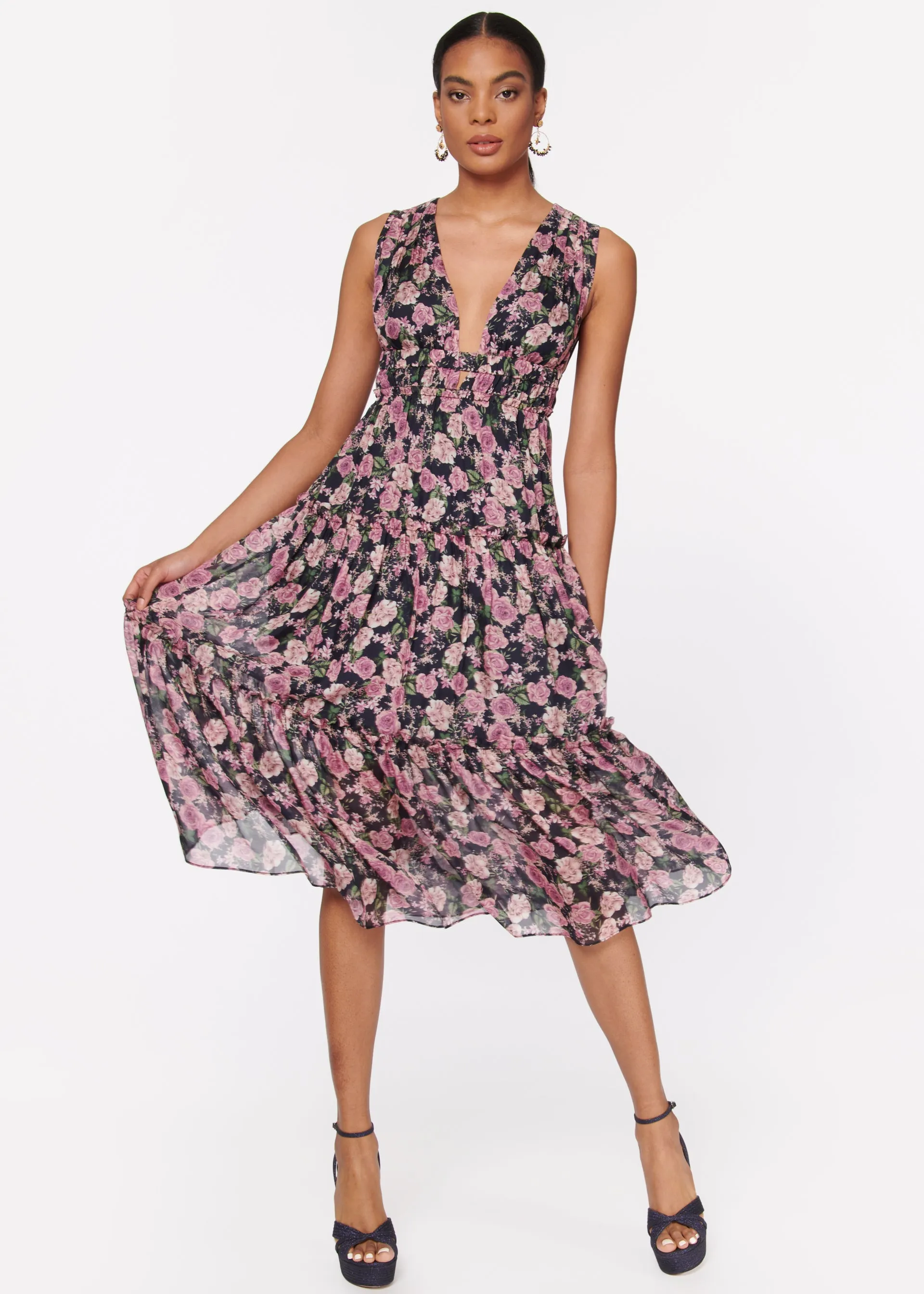 Hedy Dress Mulberry Rose sold by Cami NYC