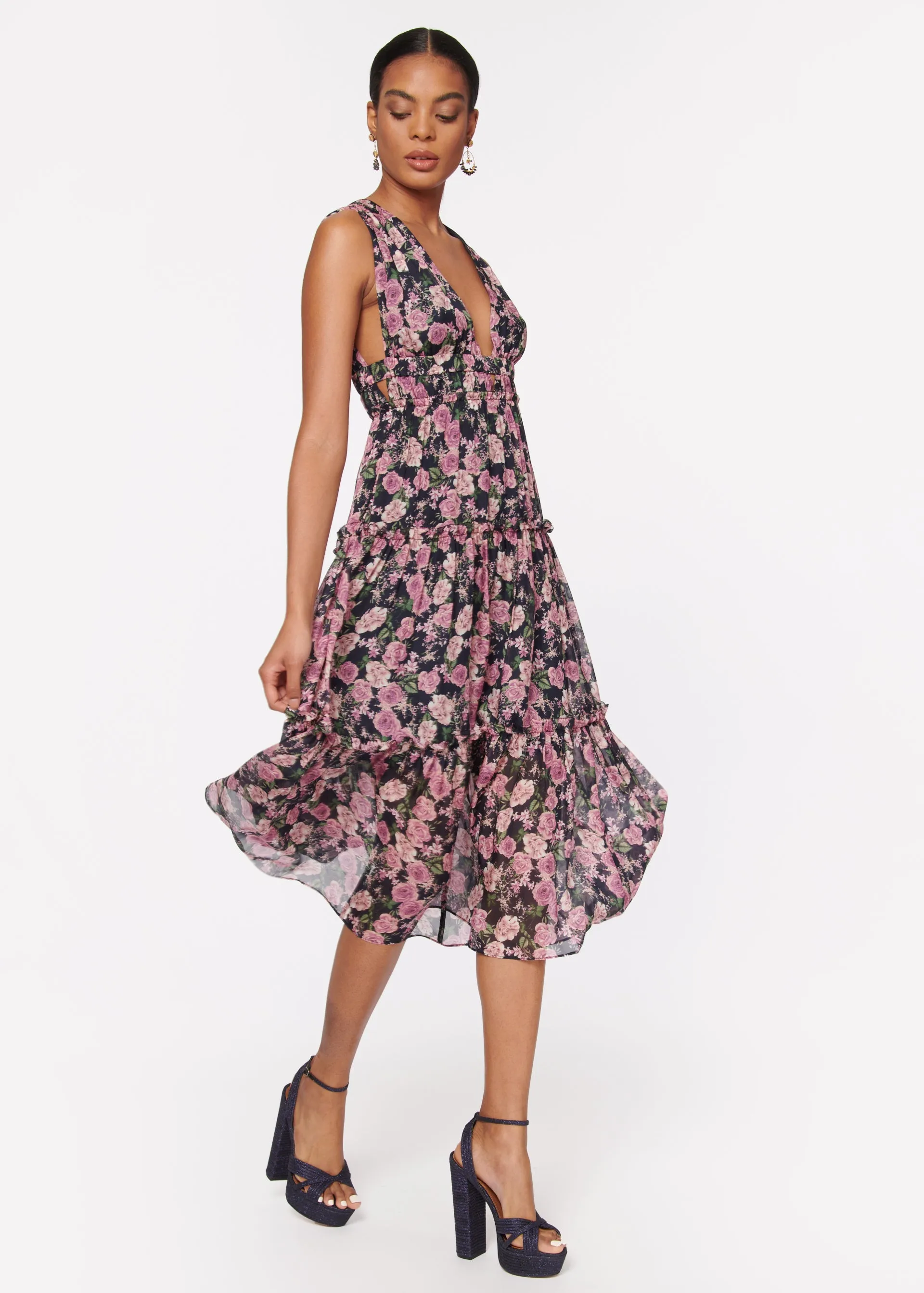 Hedy Dress Mulberry Rose sold by Cami NYC product image thumbnail 2