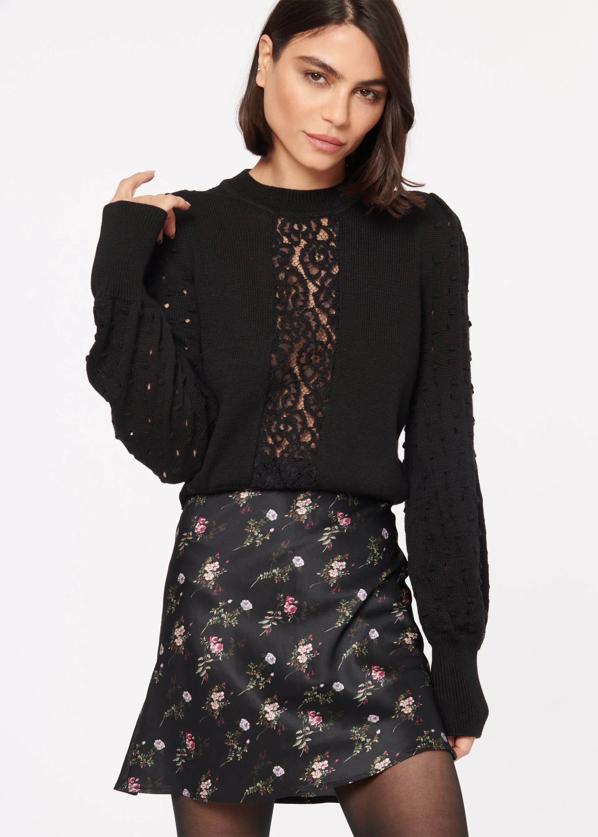 Zarah Lightweight Sweater Black sold by Cami NYC product image thumbnail 5