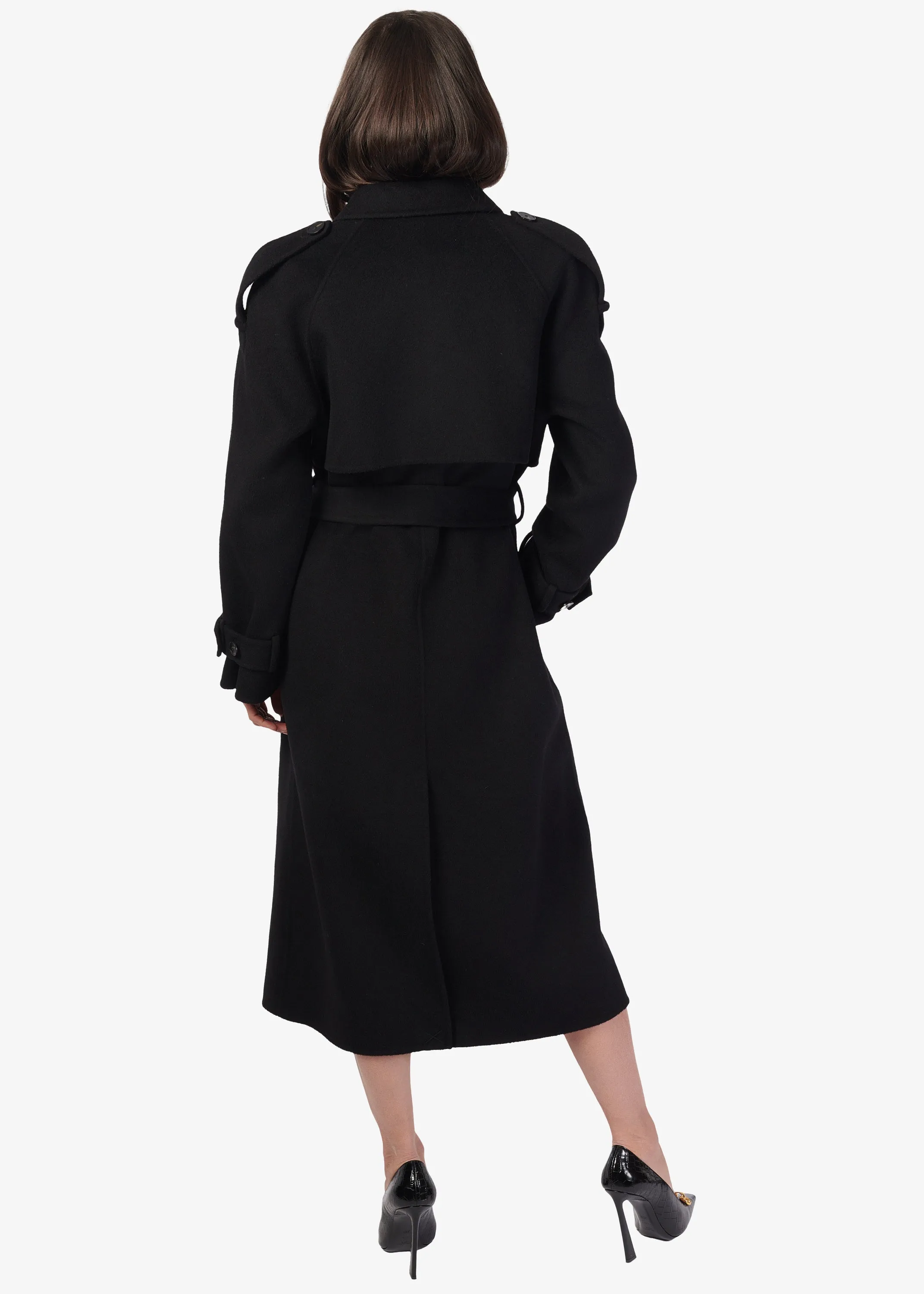Yennifer Trench Coat Black sold by CAMI product image thumbnail 4