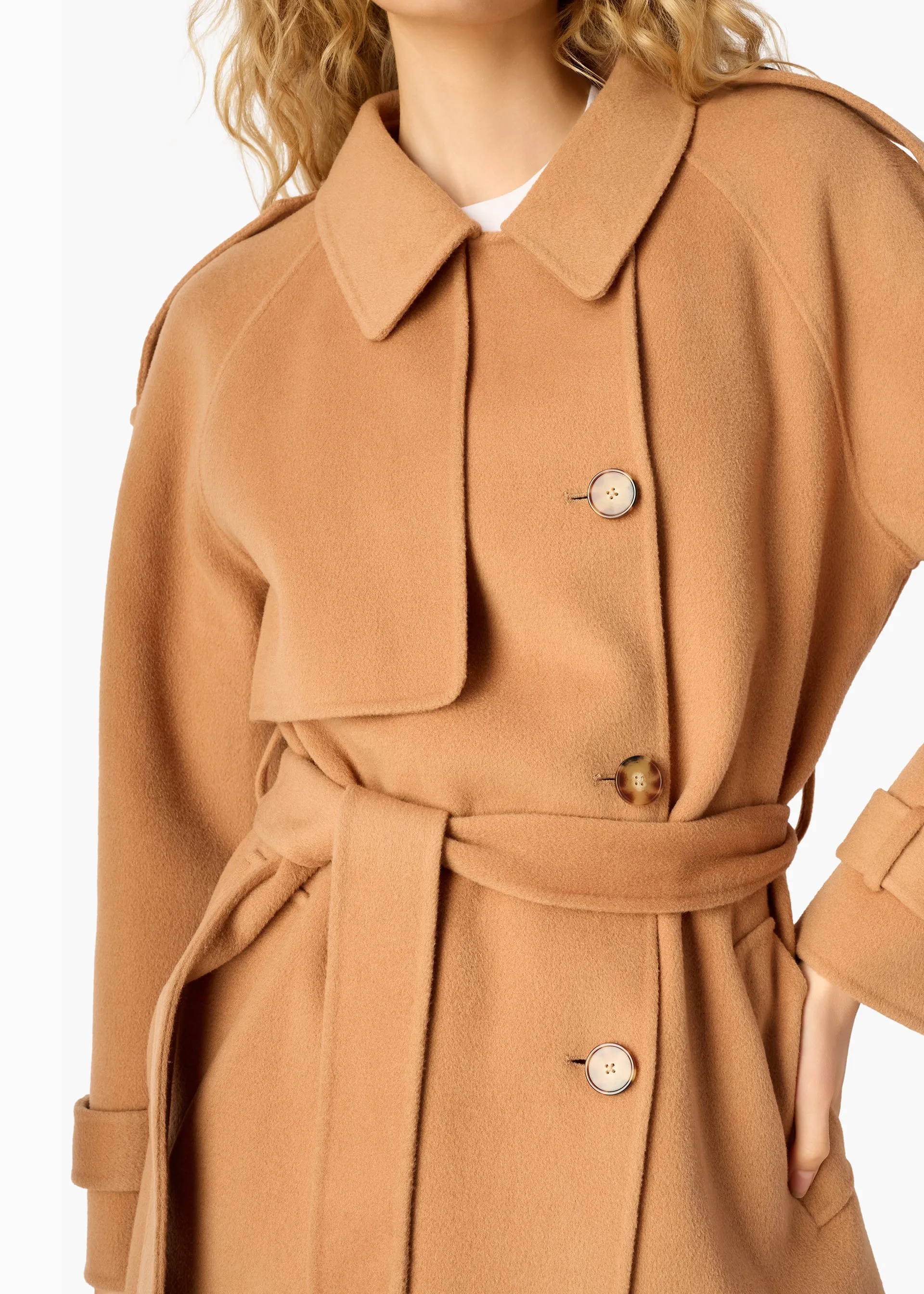 Yennifer Trench Coat Maple sold by CAMI product image thumbnail 3