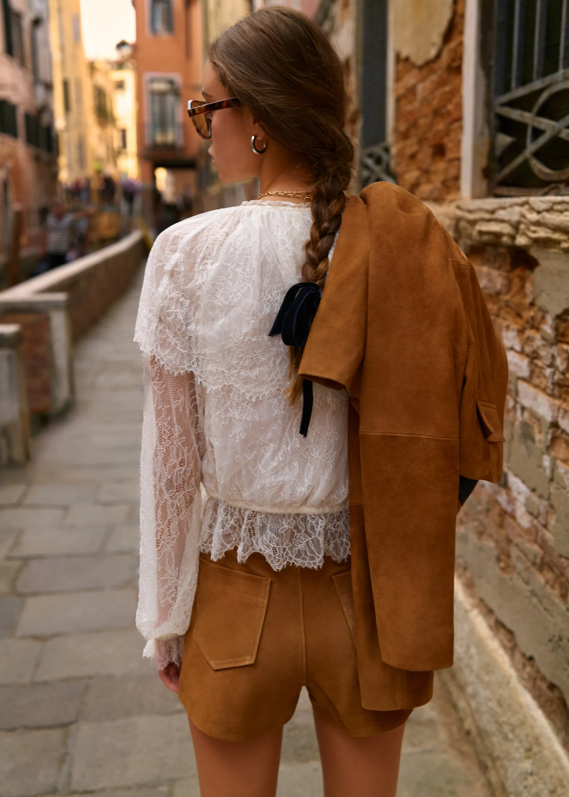 Vitoria Lace Blouse Macadamia sold by CAMI product image thumbnail 2