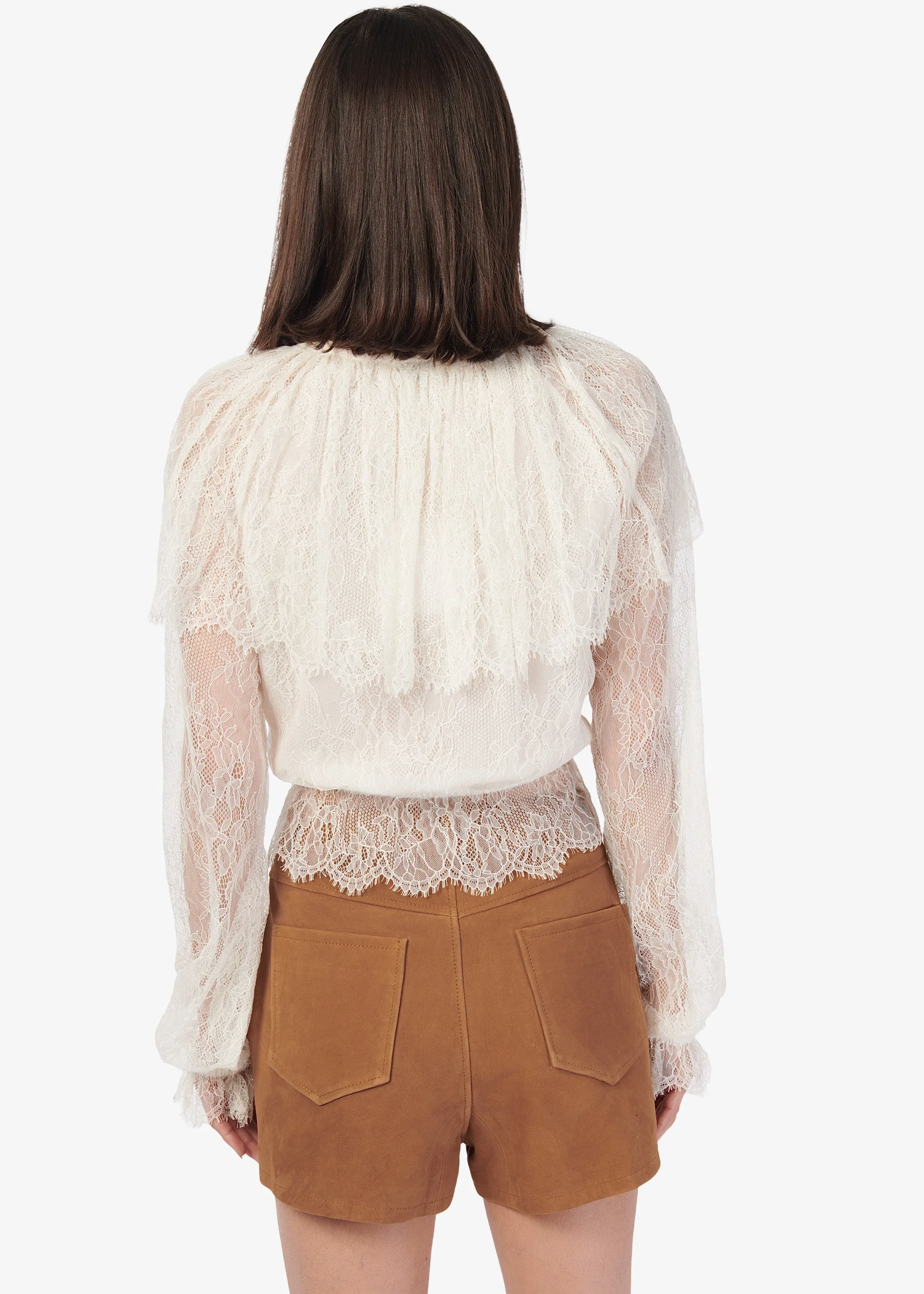 Vitoria Lace Blouse Macadamia sold by CAMI product image thumbnail 5