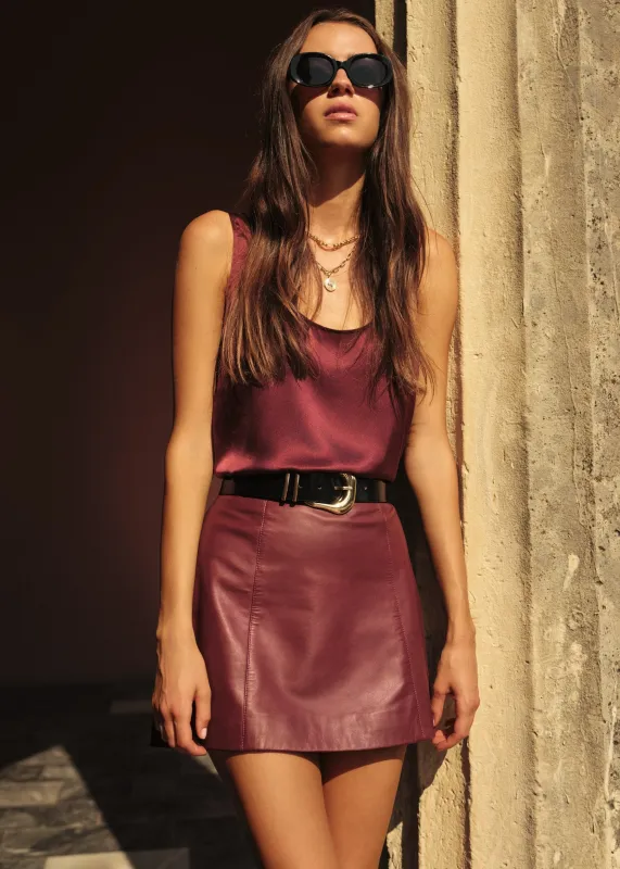 Nilou Camisole Syrah sold by CAMI