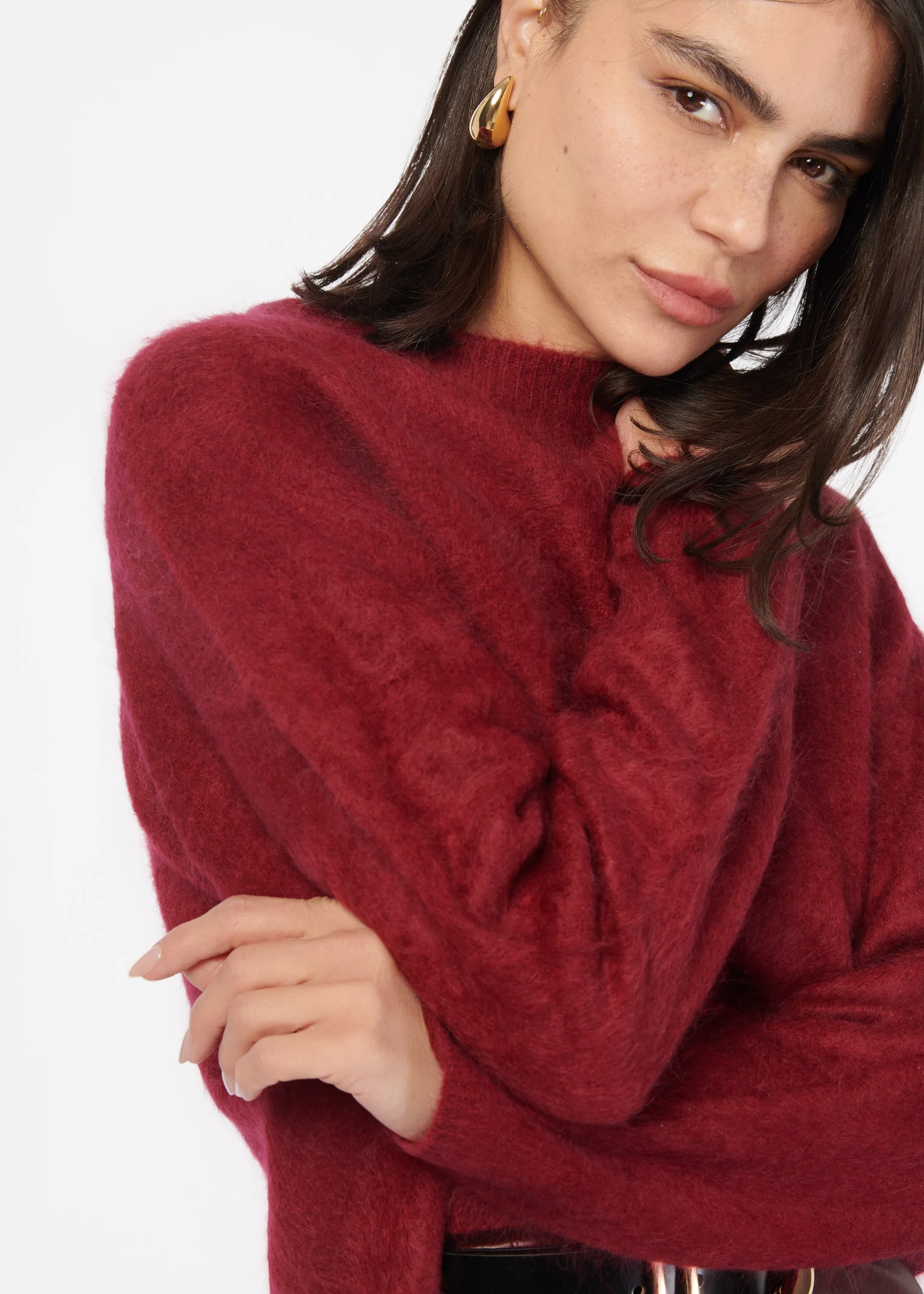 Niall Cashmere Sweater Syrah sold by CAMI product image thumbnail 3