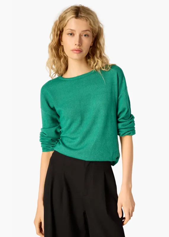 Leith Wool Cashmere Blend Sweater Verdant sold by Cami NYC
